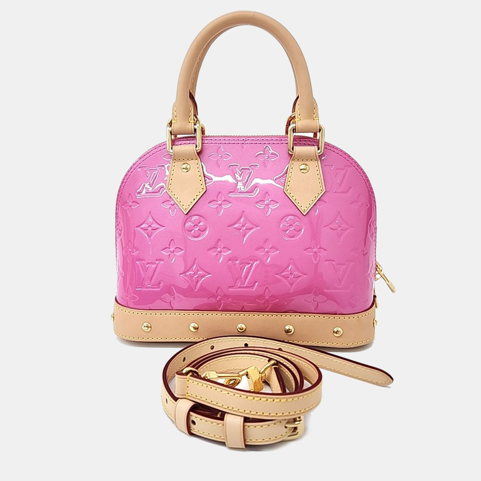 

Louis Vuitton Vernis Alma BB bag, Pink