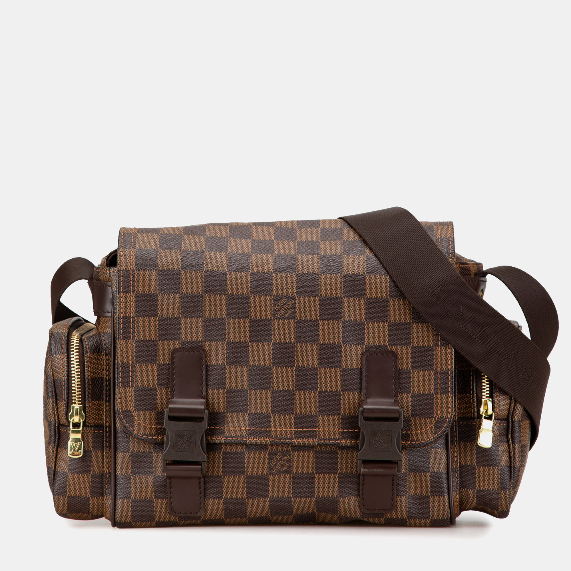 

Louis Vuitton Brown Canvas Louis Vuitton Damier Ebene Melville Reporter