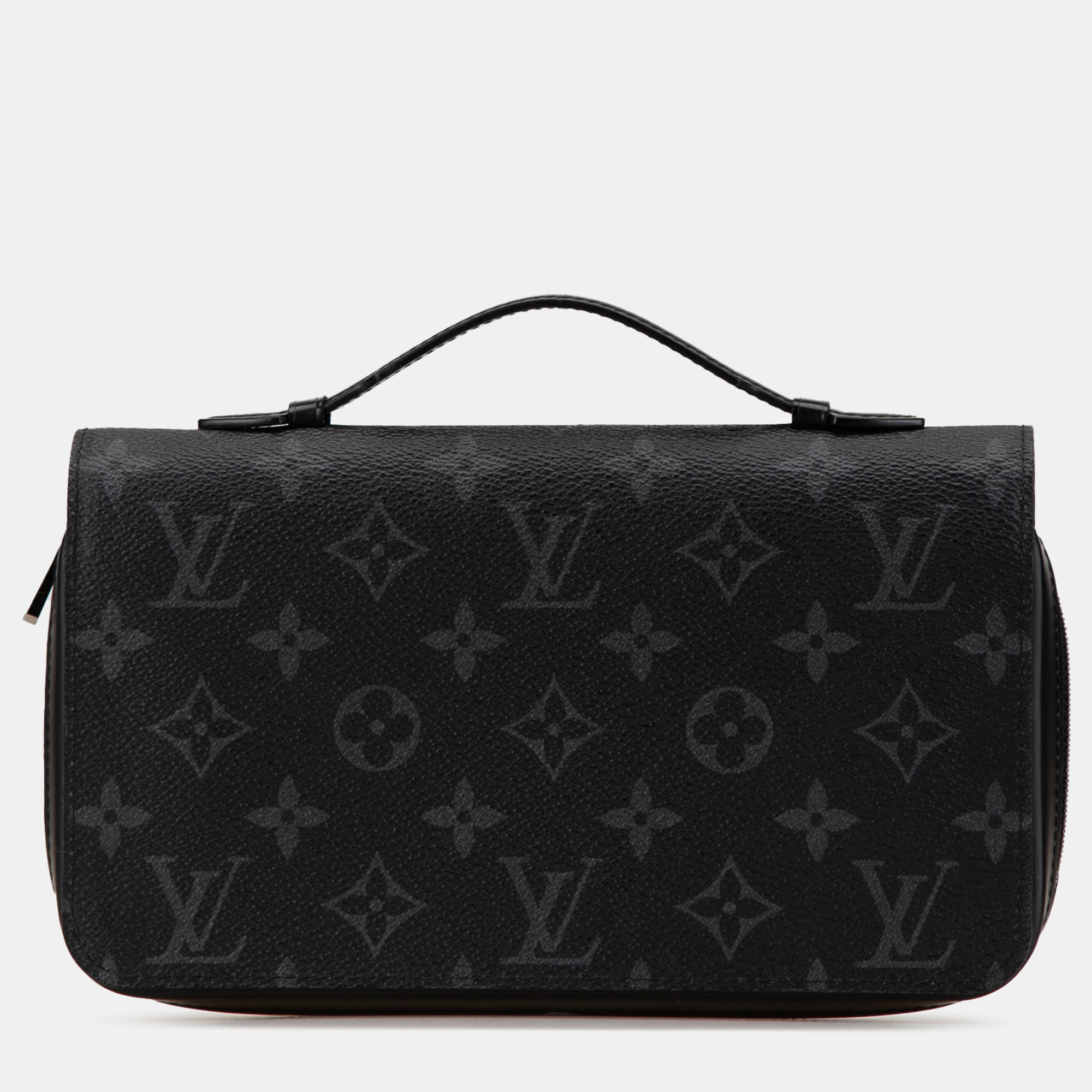 

Louis Vuitton Monogram Eclipse Zippy  Wallet, Black