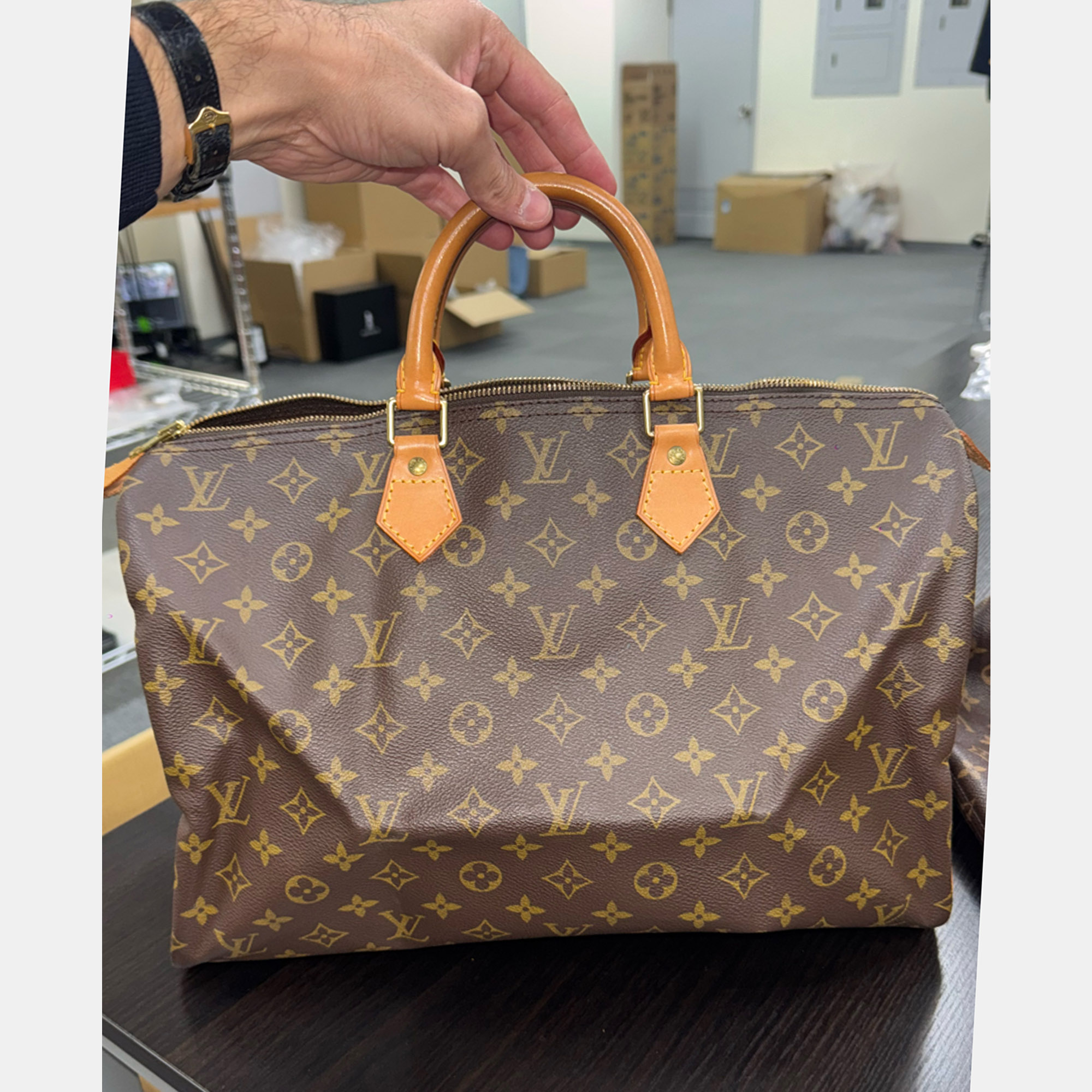 

Louis Vuitton Monogram Speedy 40 bag, Brown