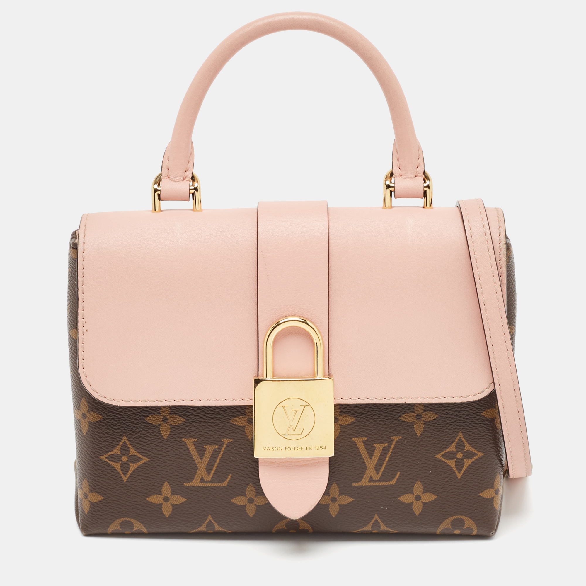 

Louis Vuitton Rose Poudre Monogram Canvas Locky BB Bag, Pink