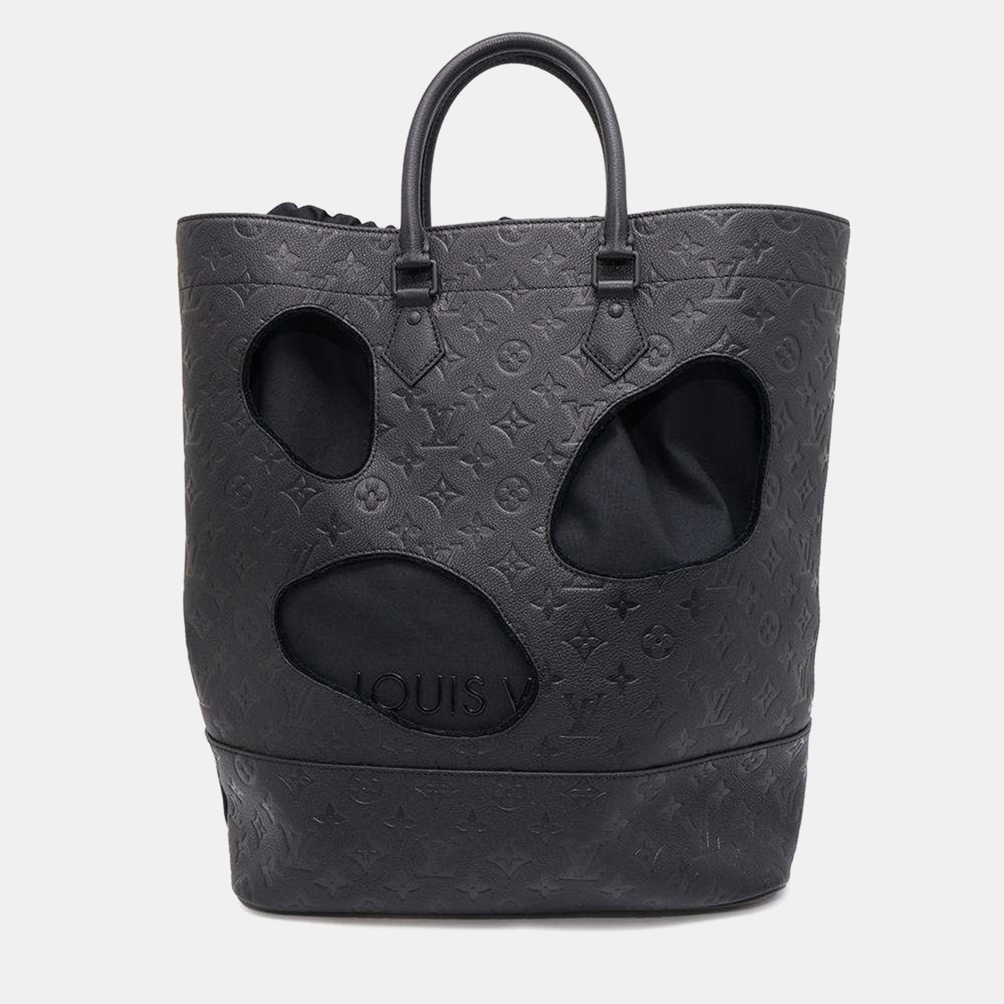 

Louis Vuitton Noir Monogram Empreinte Leather Tote Bag Size Mm, Black