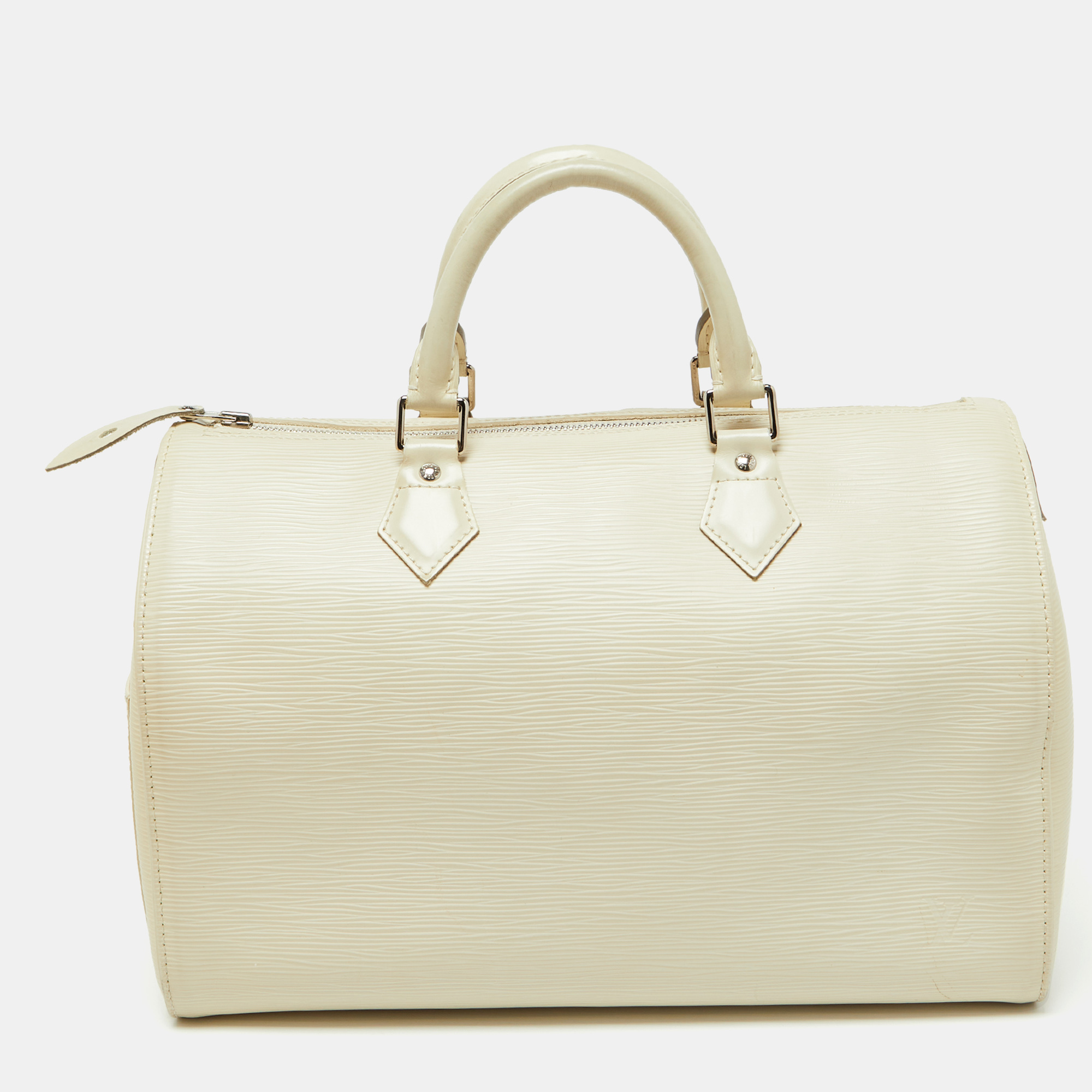 

Louis Vuitton Ivorie Epi Leather Speedy 30 Bag, White