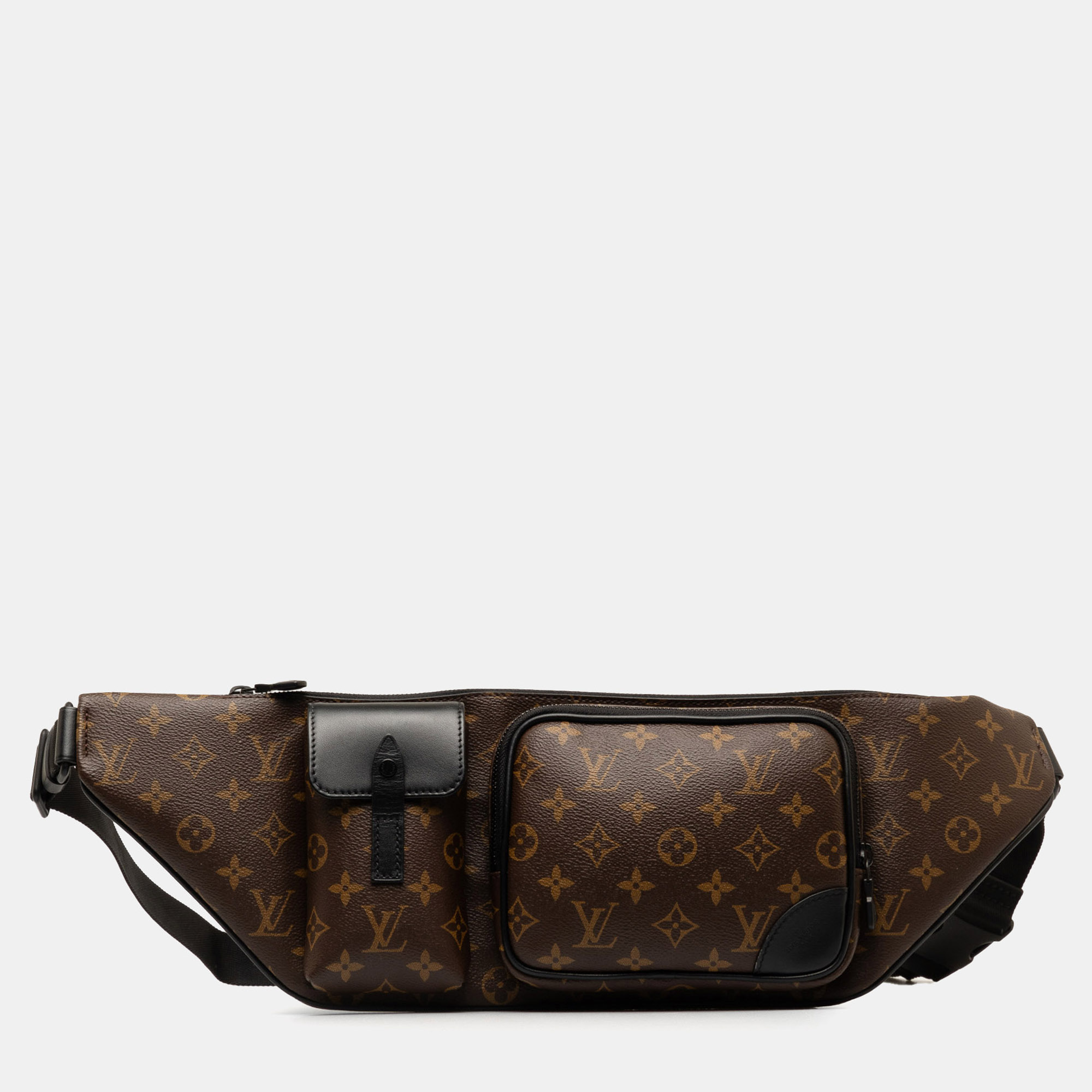 

Louis Vuitton Brown Coated Canvas Monogram Macassar Christopher Bumbag