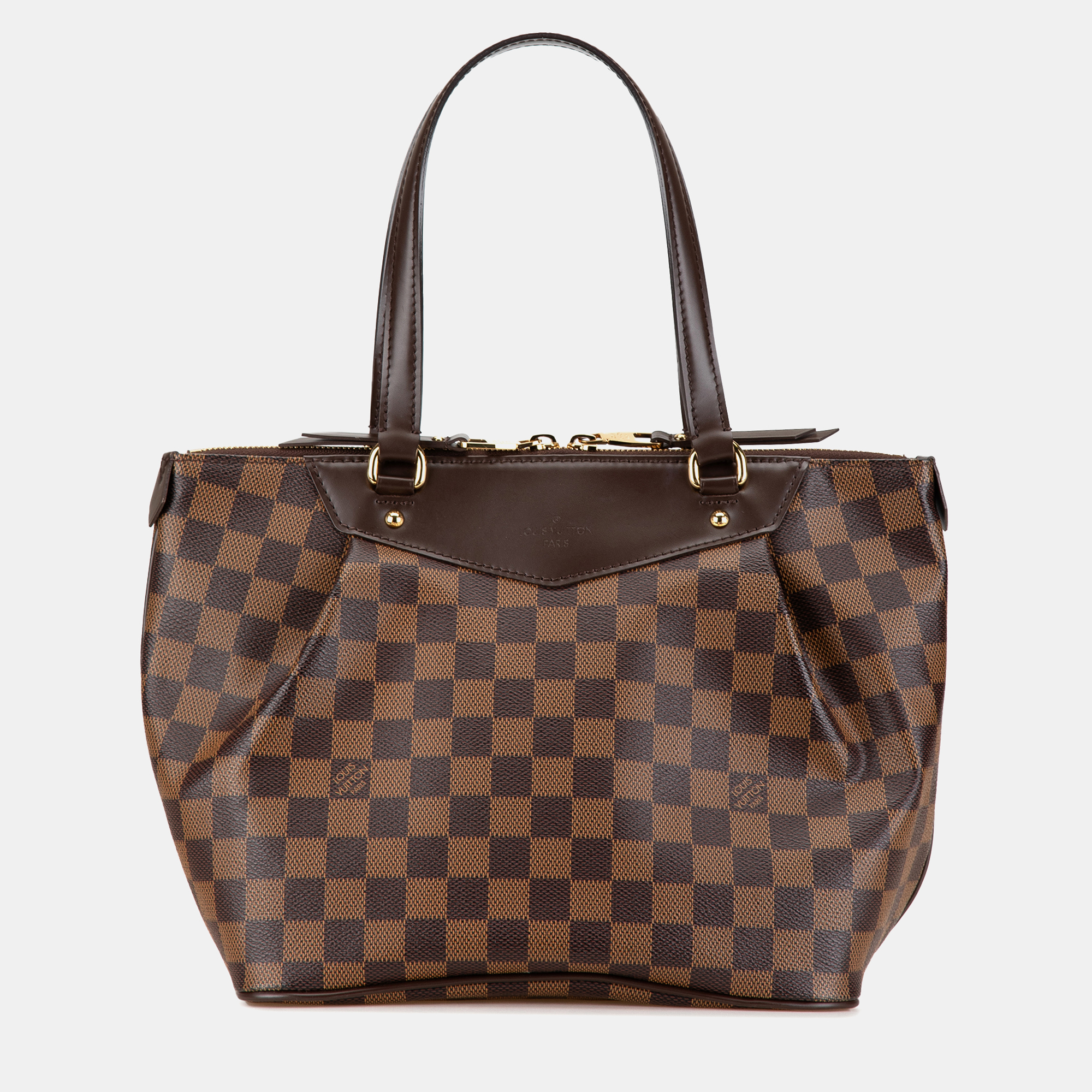 

Louis Vuitton Brown Coated Canvas Damier Ebene Westminster PM Bag