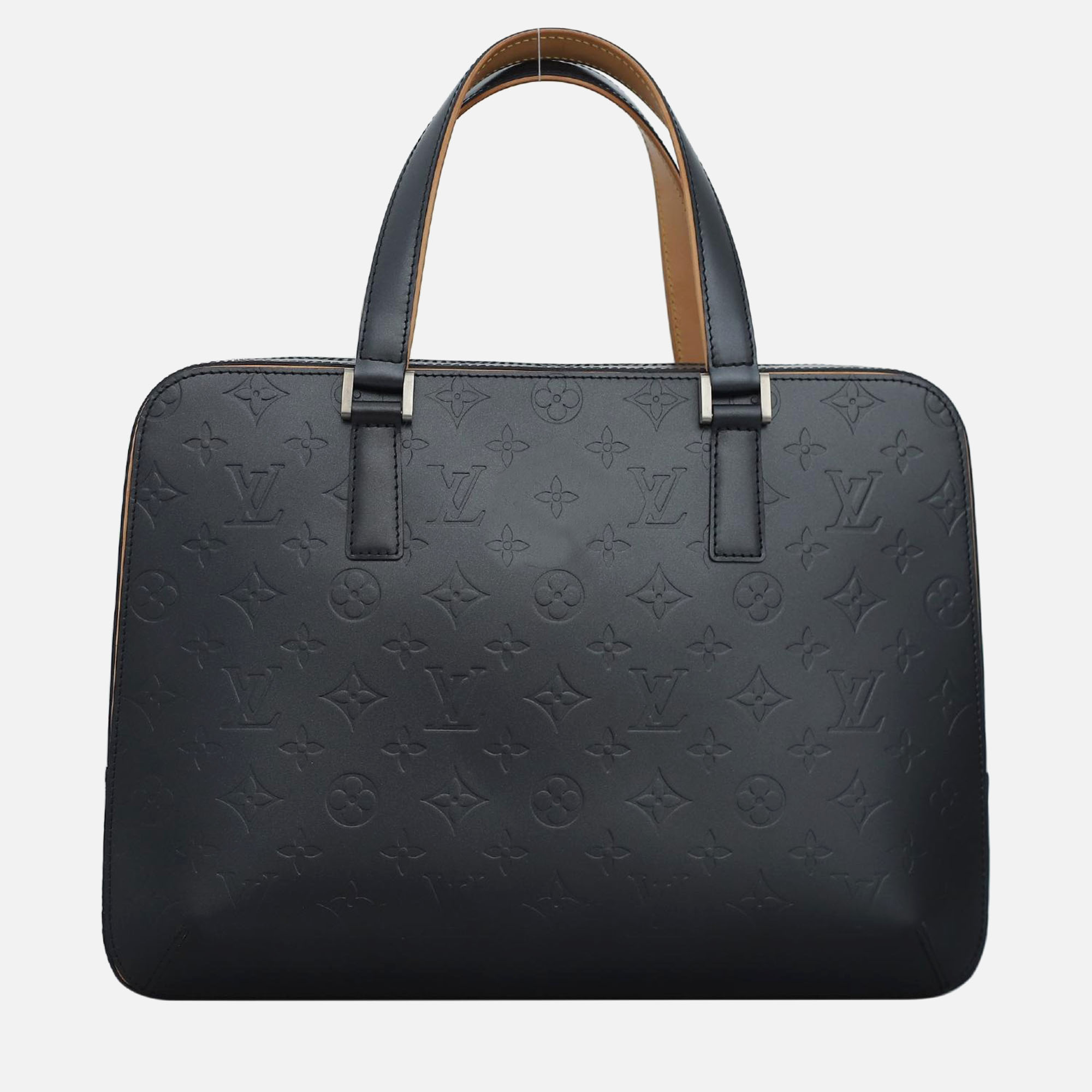 

Louis Vuitton Monogram Mat Malden Briefcase Bag, Black