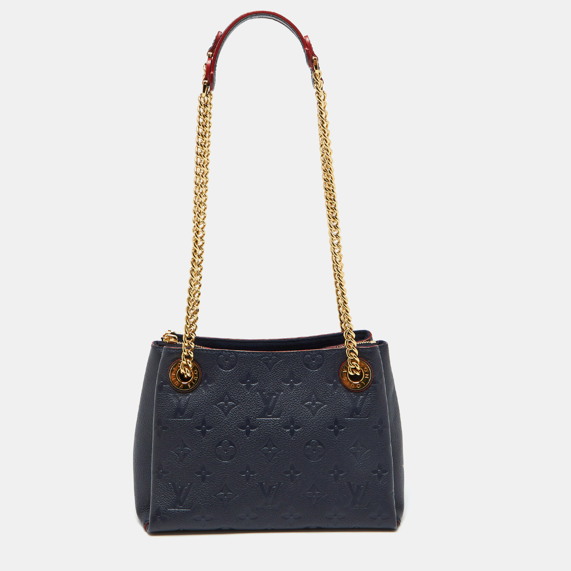 

Louis Vuitton Bleu Infini Monogram Empreinte Leather Surene BB Bag, Navy blue