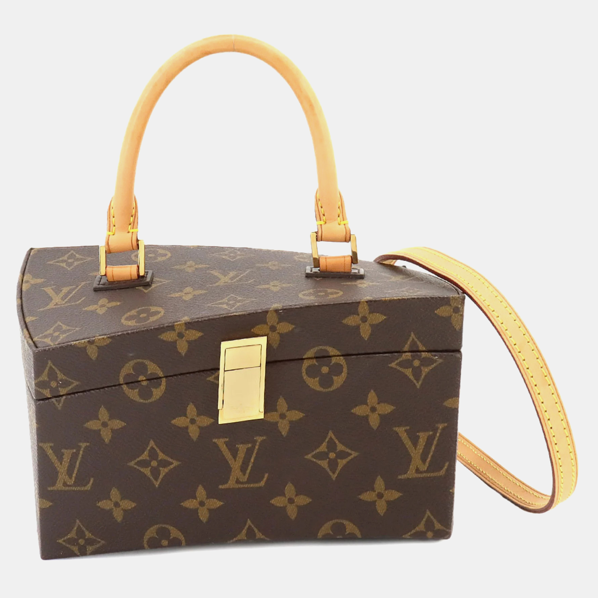 

Louis Vuitton Brown Monogram Twisted Box Shoulder Bag