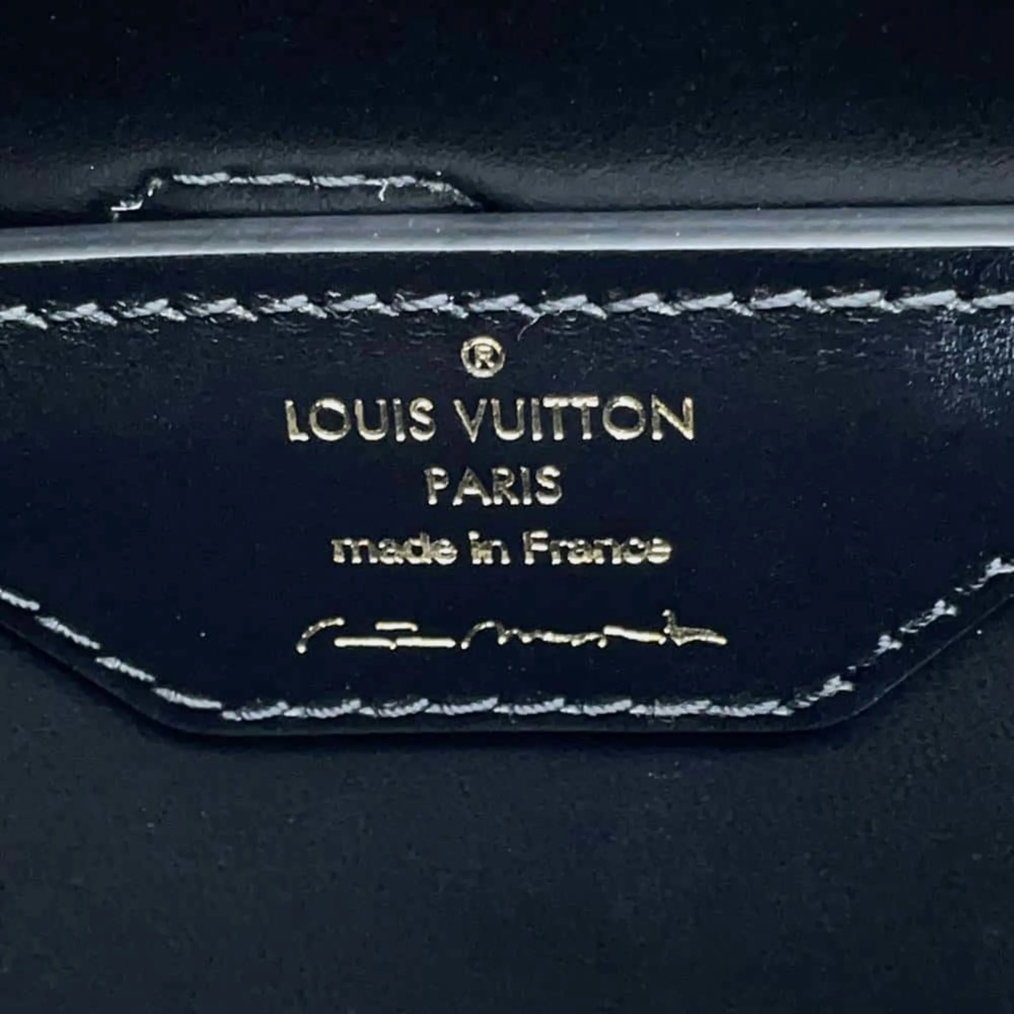 Louis Vuitton Black Taurillon Leather Arty Capucines MM Handbag 