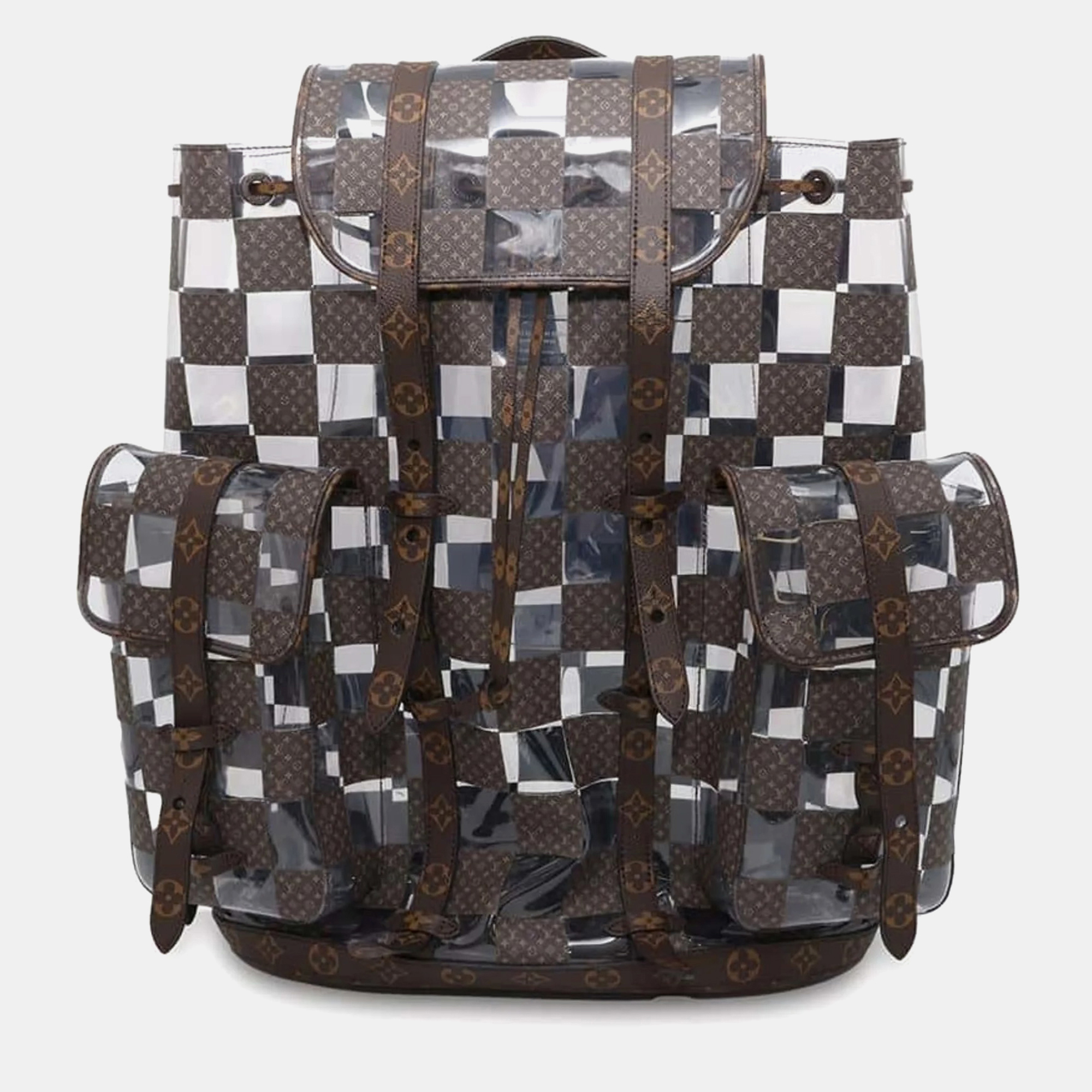 

Louis Vuitton Monogram Macassar Christopher MM Backpack, Brown