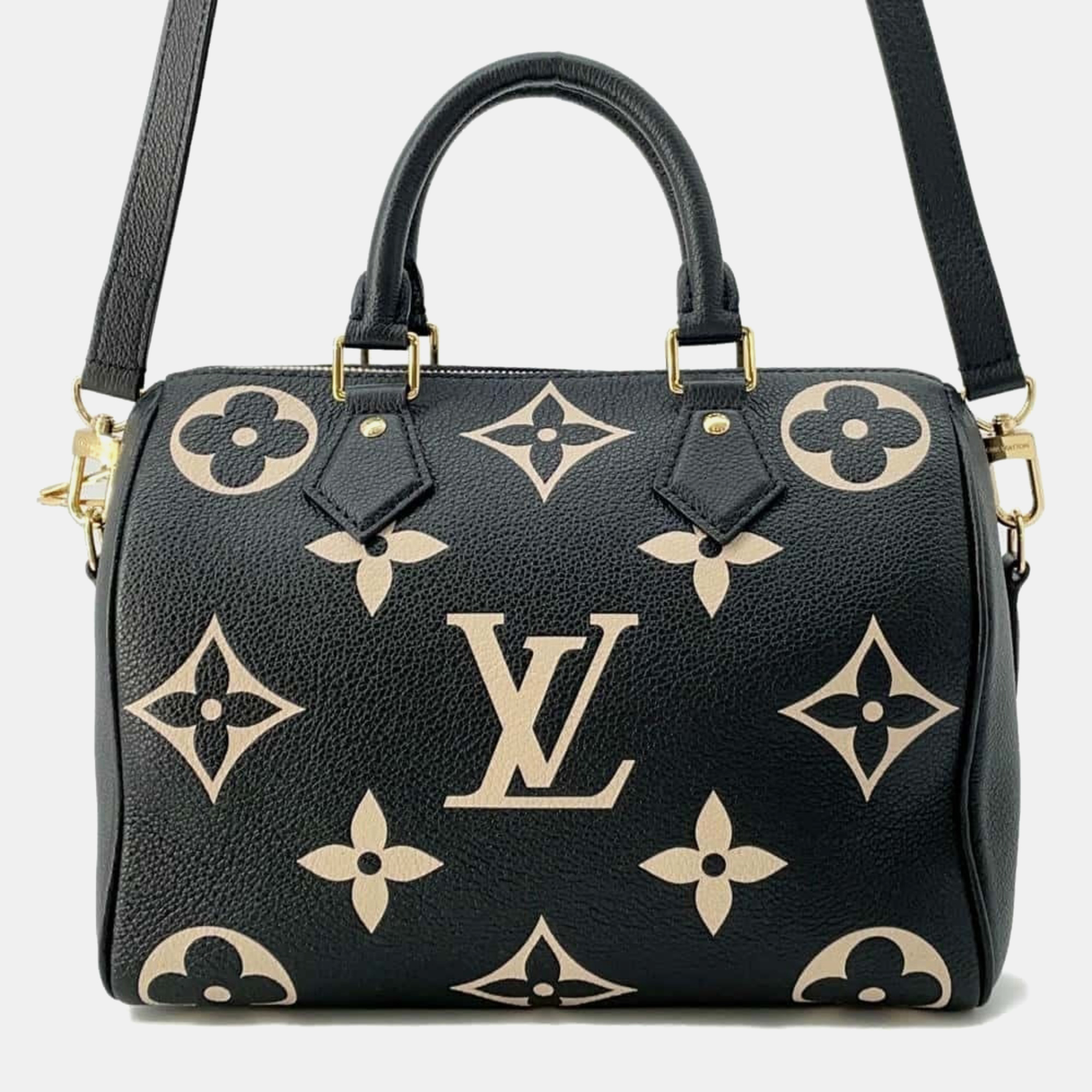 

Louis Vuitton Black Monogram Empreinte Speedy Bandouliere 25 Shoulder Bag