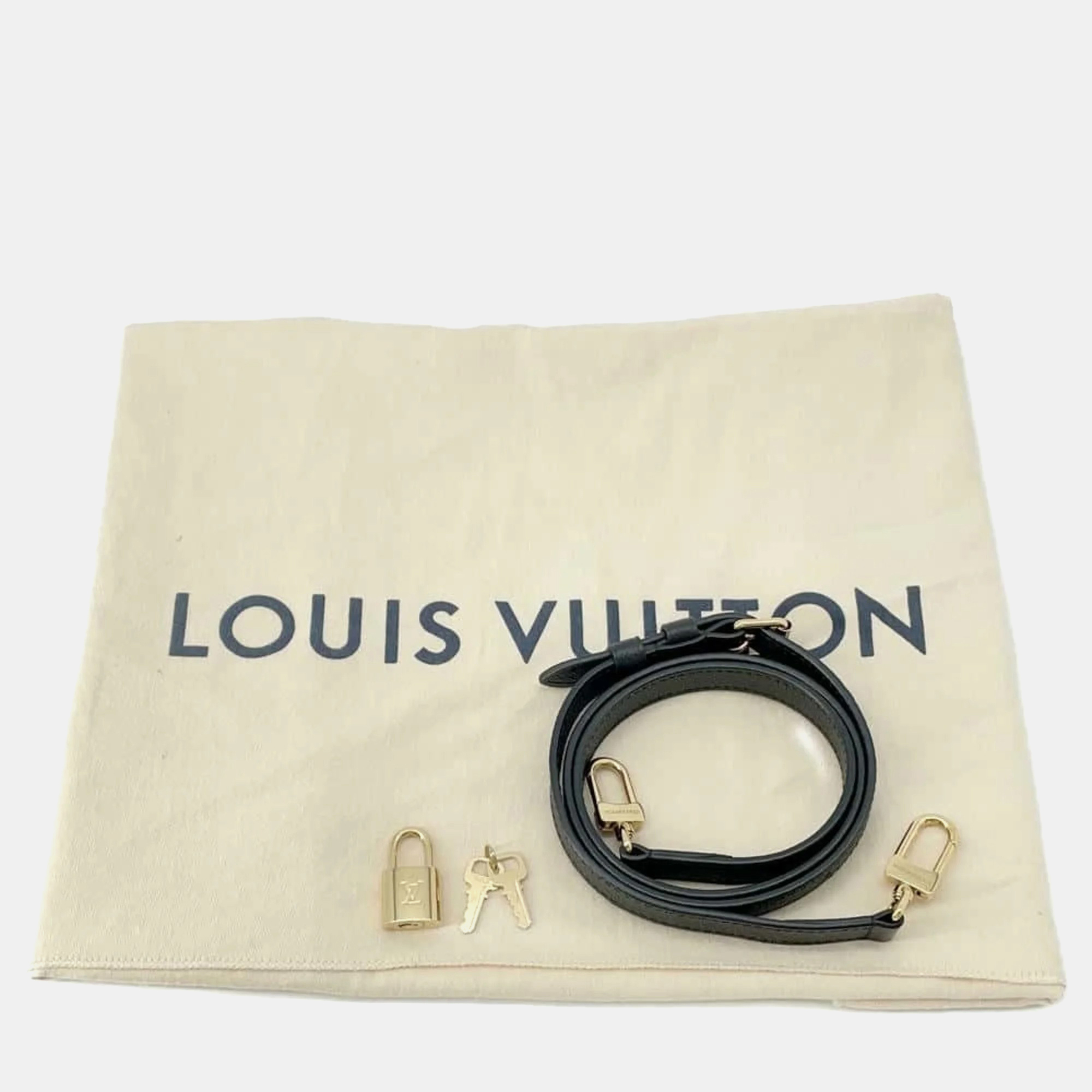 Louis Vuitton Black Monogram Empreinte Speedy Bandouliere 25 Shoulder Bag 