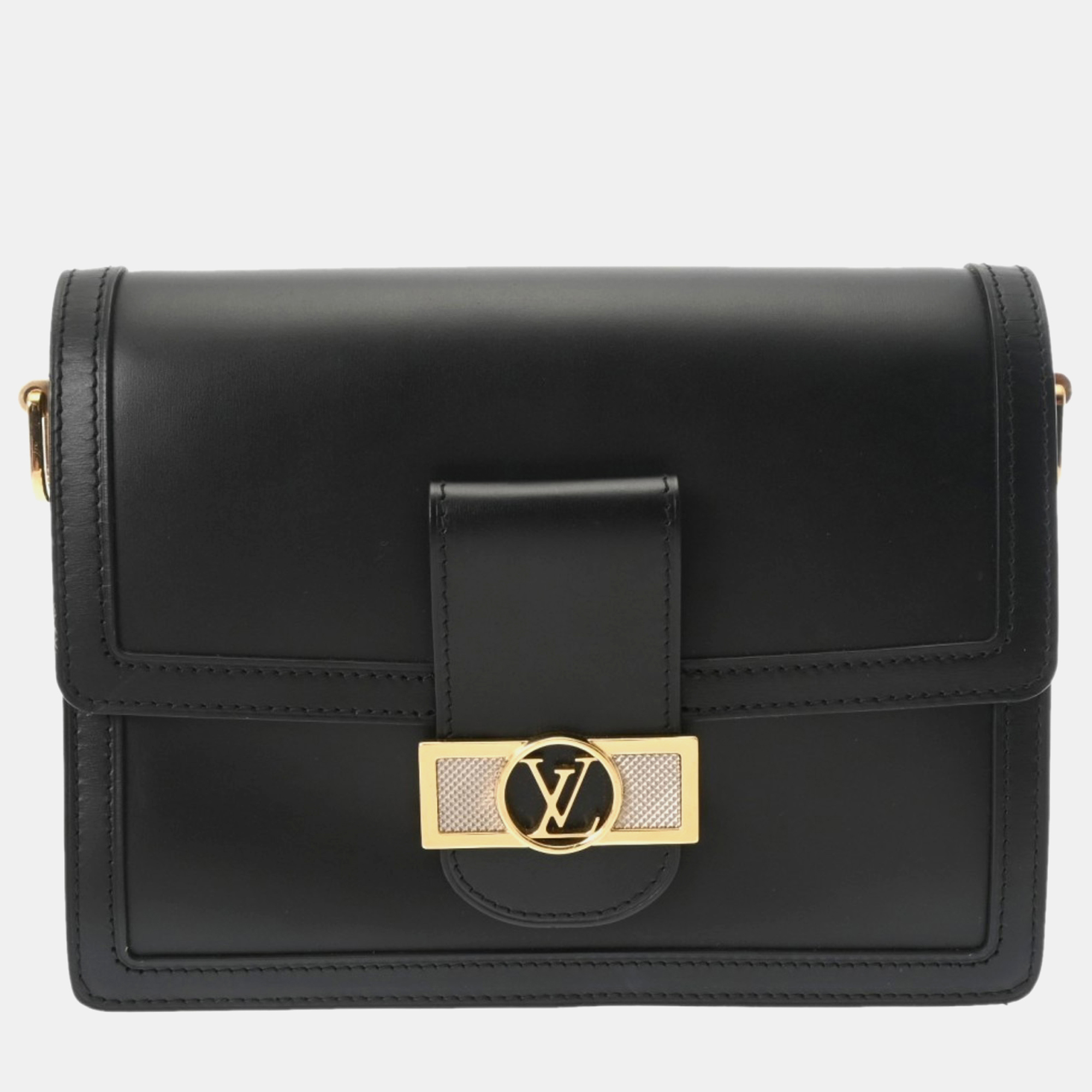 

Louis Vuitton Black Leather Dauphine Mm Chain Shoulder Bag