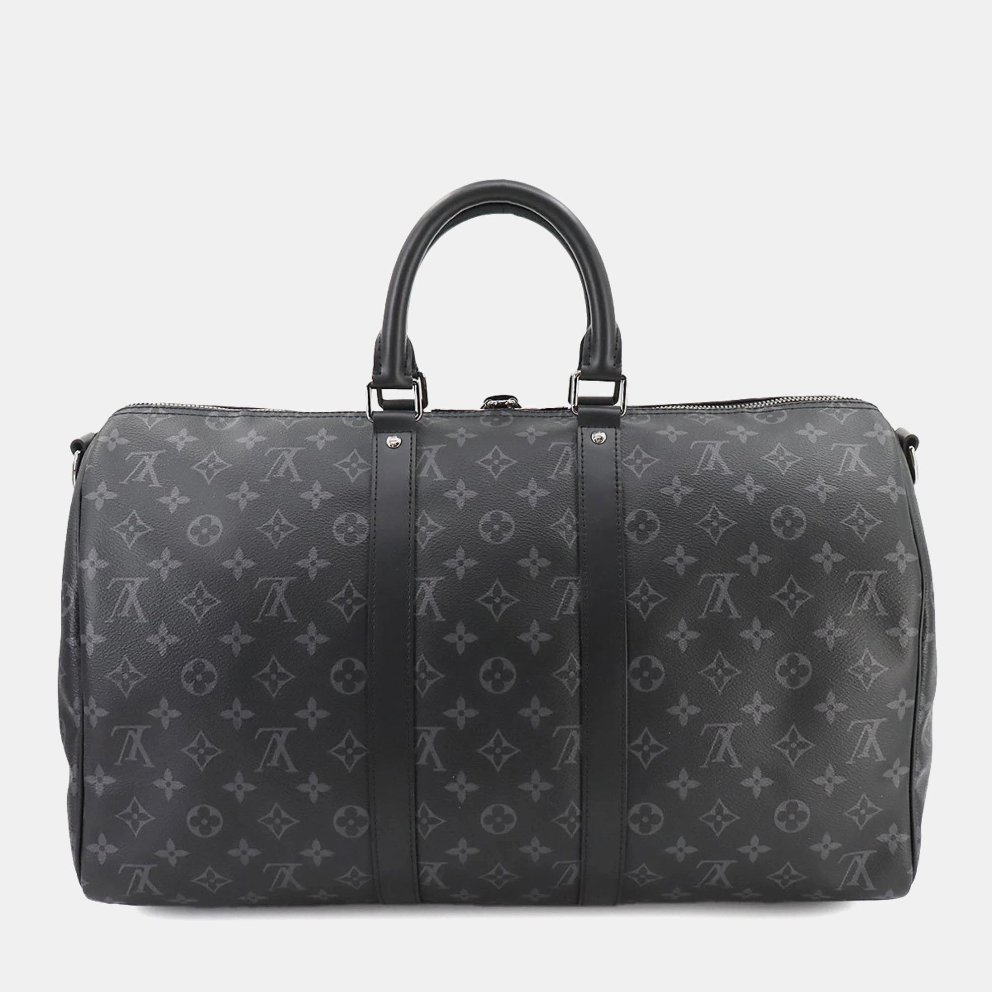 

Louis Vuitton Black Monogram Eclipse Keepall Bandouliere 45 Boston Shoulder Bag