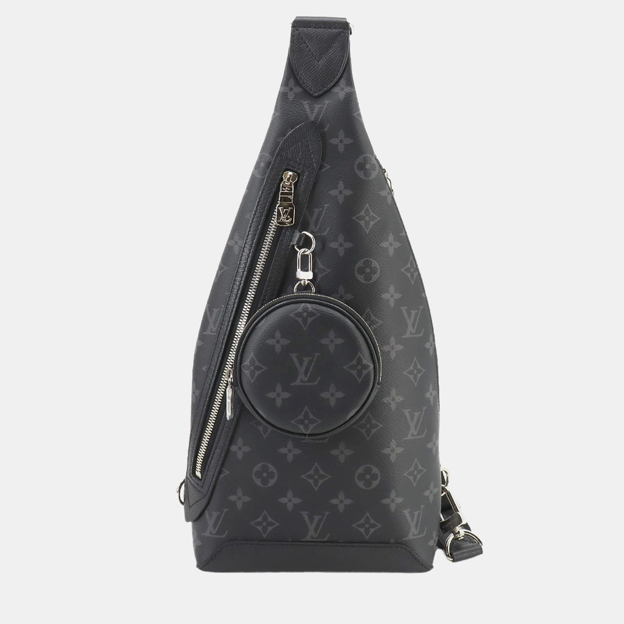 

Louis Vuitton Noir Taigarama Duo Sling Bag, Black