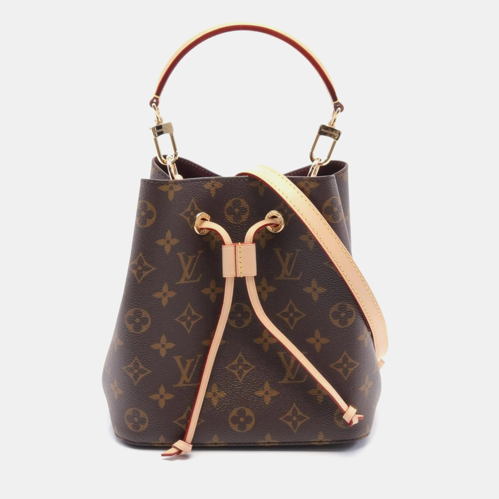 

Louis Vuitton Coated Canvas Leather Brown Neonoe Bb Monogram Handbag