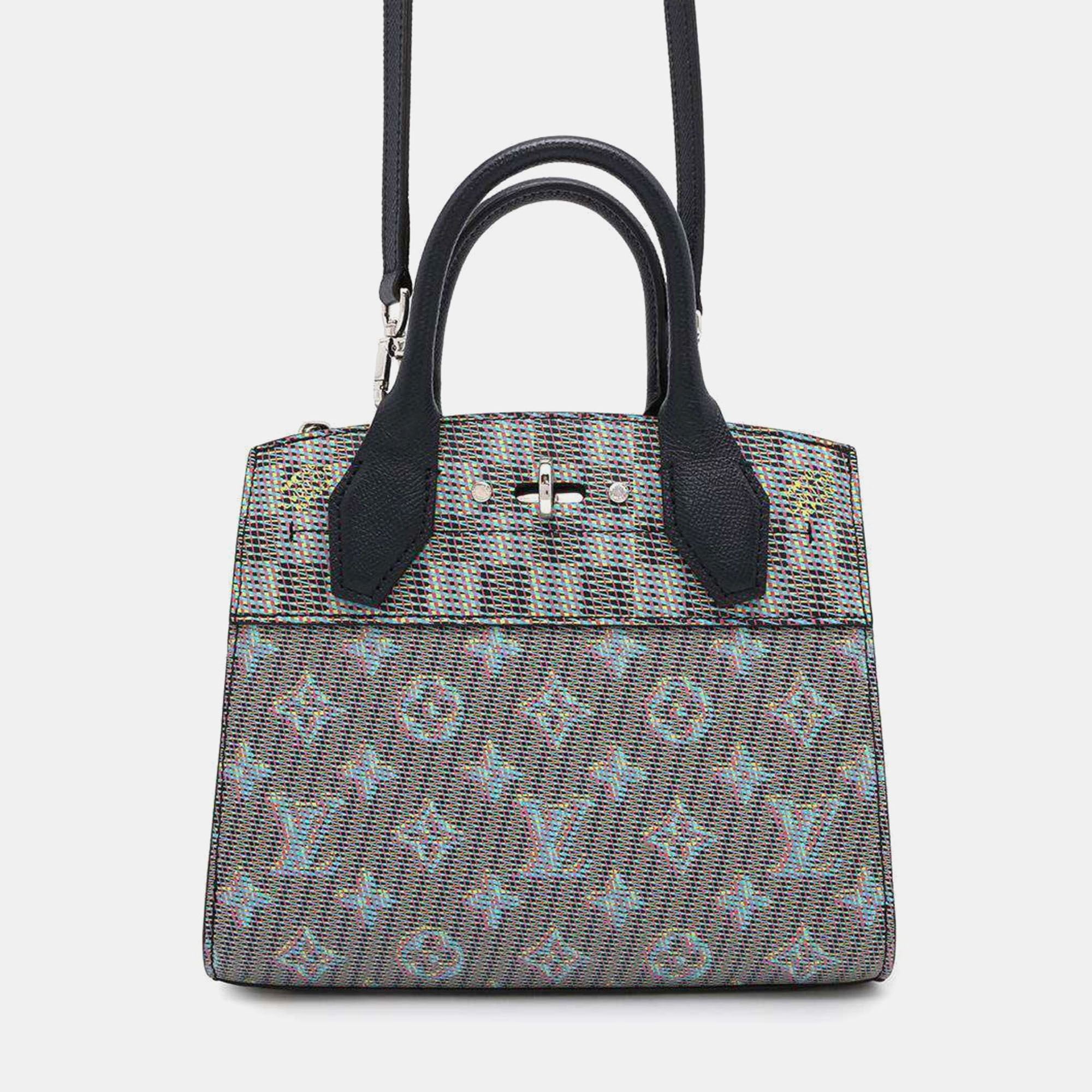 

Louis Vuitton Monogram Damier Lv Pop City Steamer Shoulder Bag, Navy blue