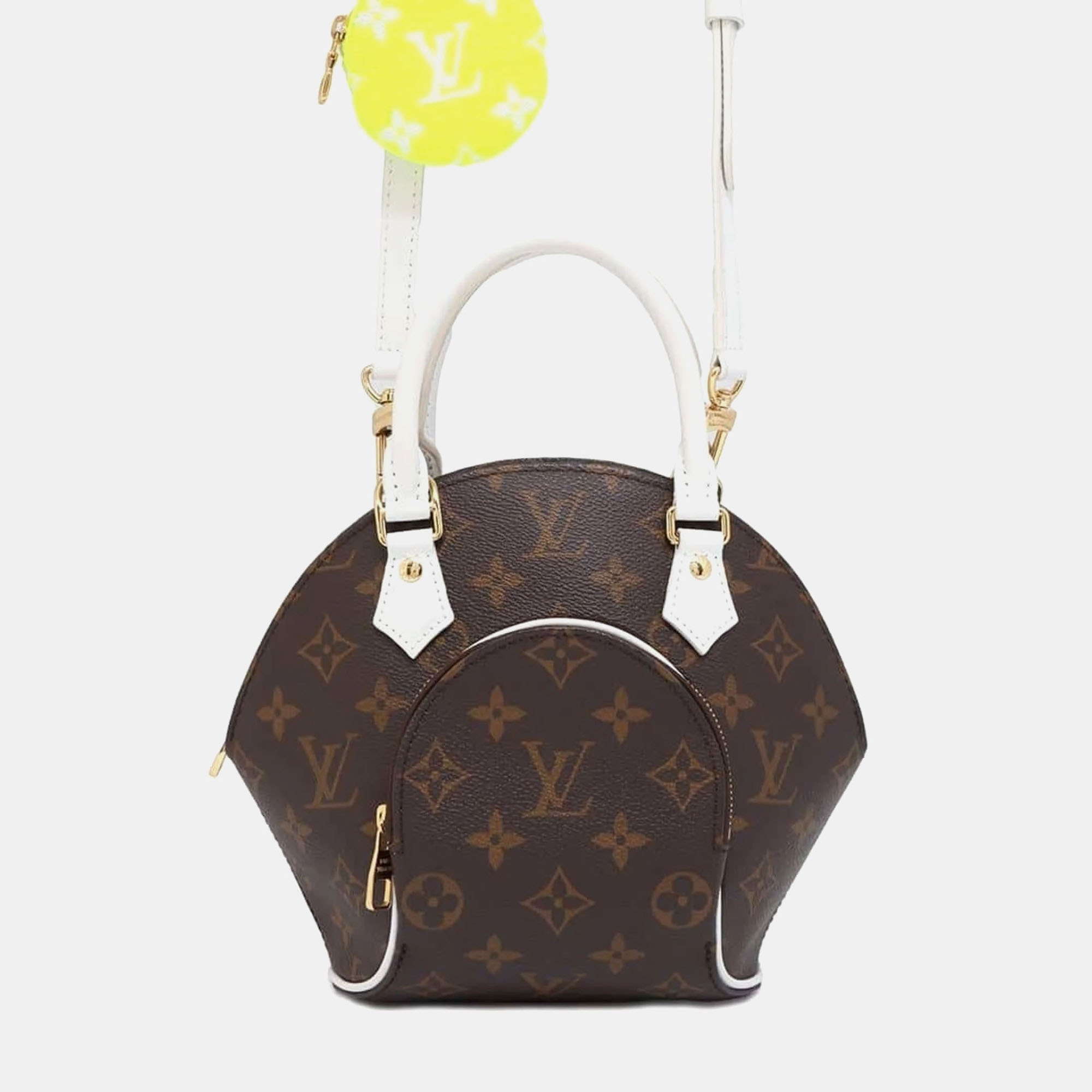 

Louis Vuitton White Monogram Lv Match Ellipse Bb Shoulder Bag, Brown