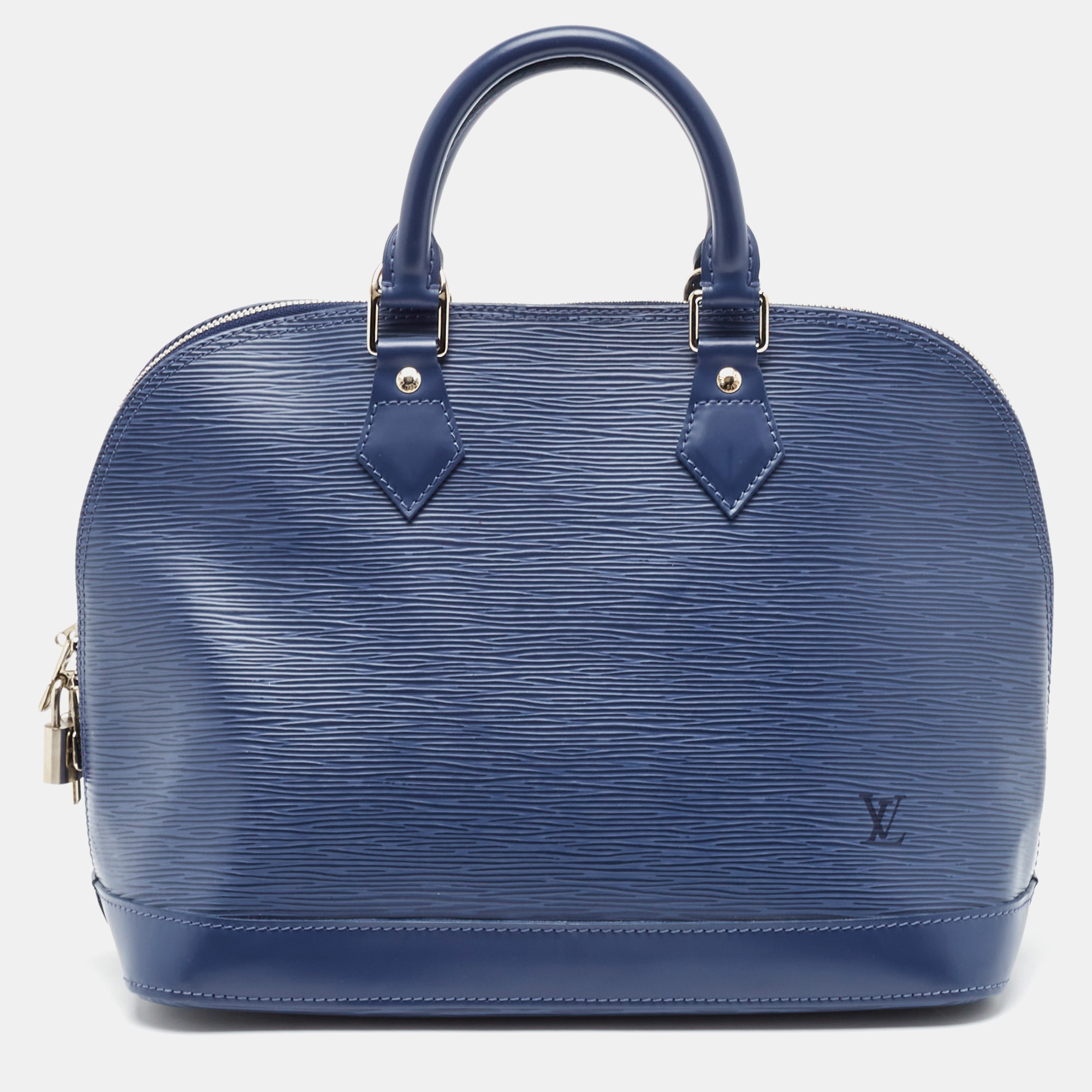 

Louis Vuitton Myrtille Blue Epi Leather Alma PM Bag