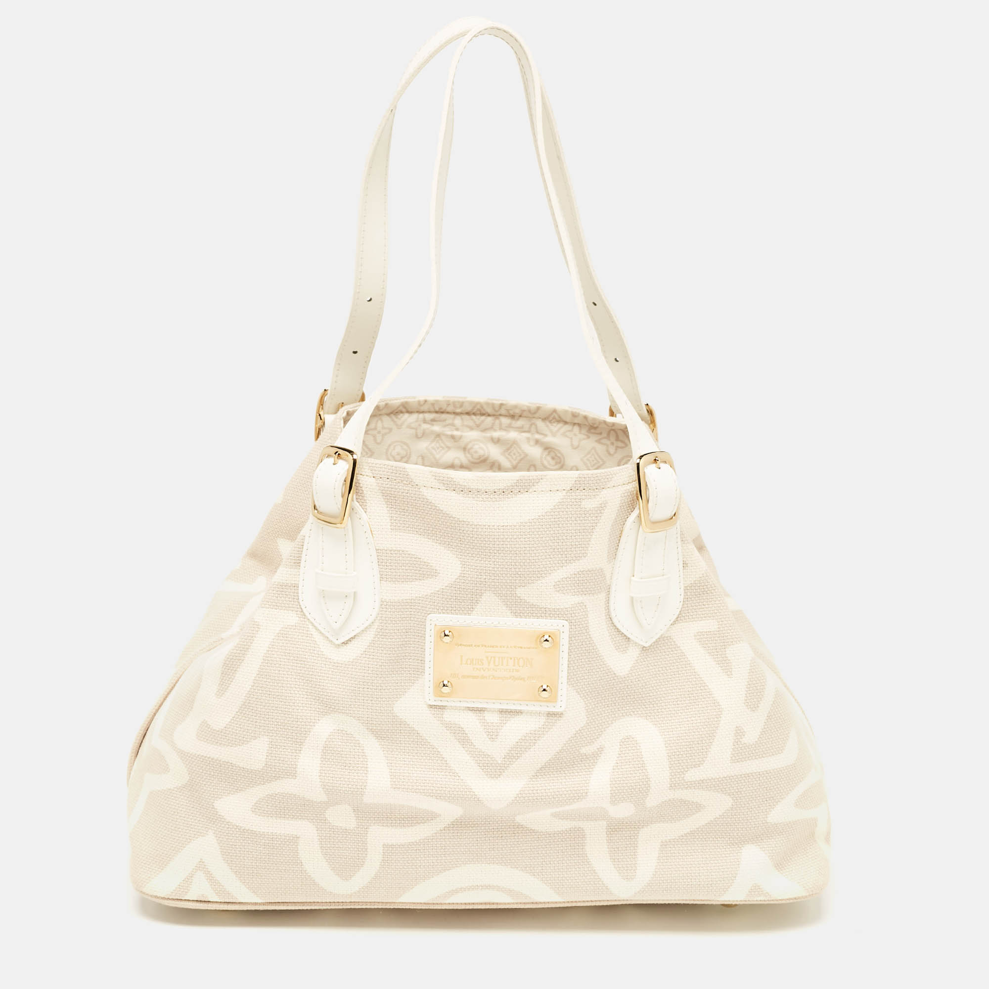 

Louis Vuitton Beige Tahitienne Cabas Limited Edition PM Bag