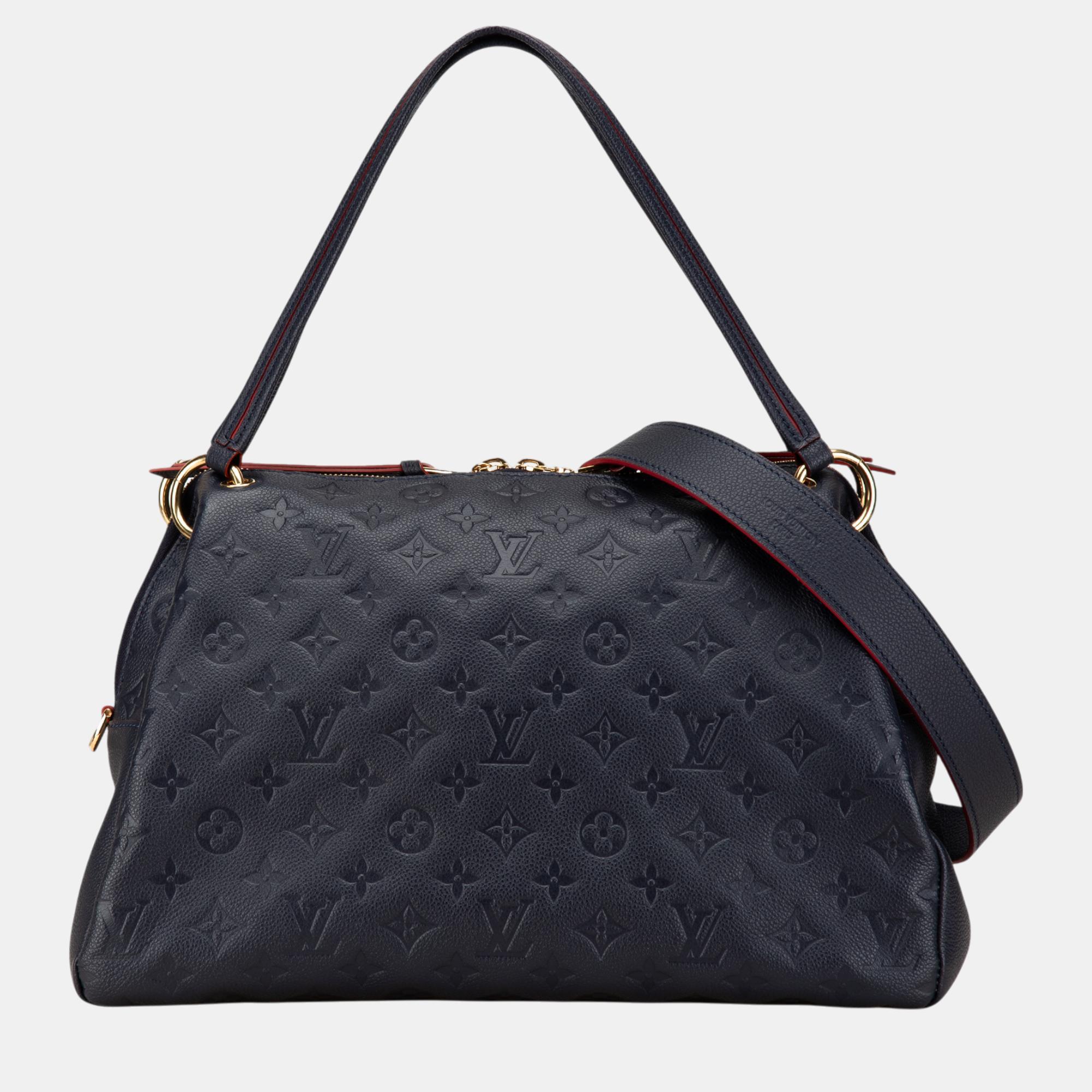 

Louis Vuitton Navy Blue Monogram Empreinte Ponthieu PM