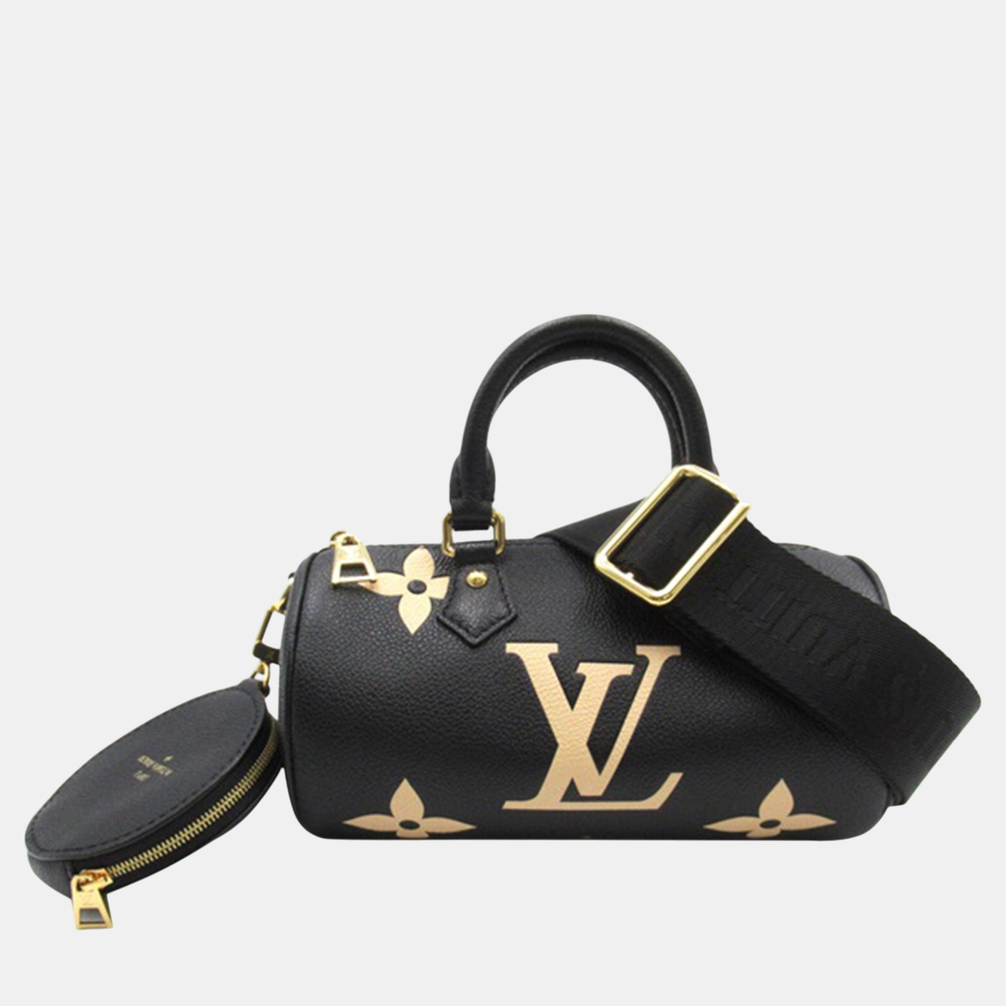 

Louis Vuitton Black Bicolor Monogram Empreinte Giant Papillon BB