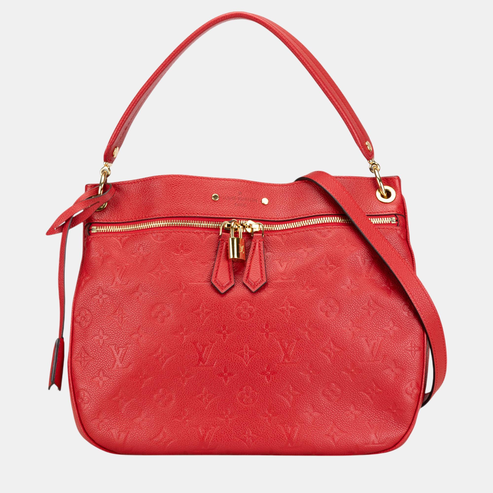 

Louis Vuitton Red Monogram Empreinte Spontini