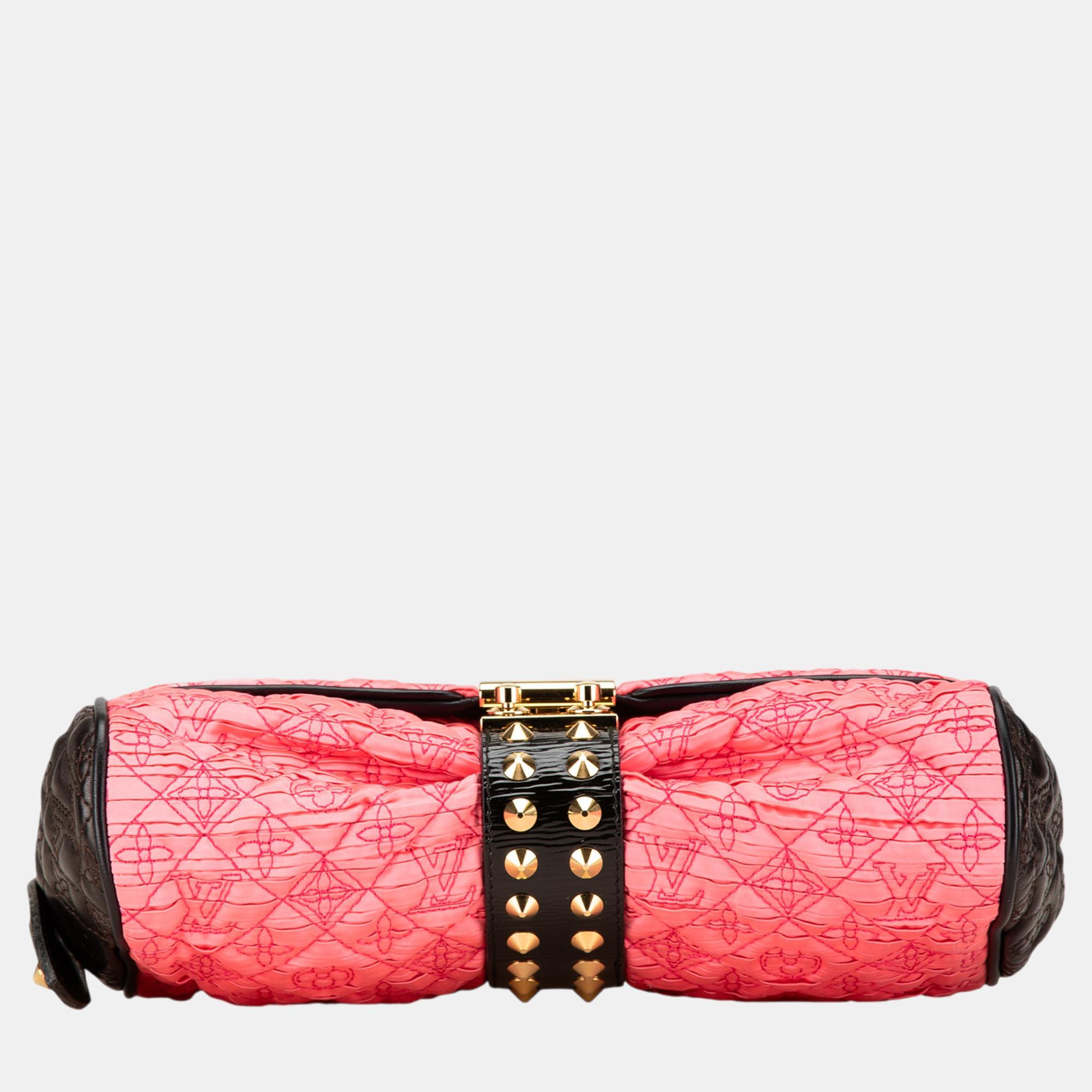 Louis Vuitton Black/Pink Monogram Coquette Pochette 