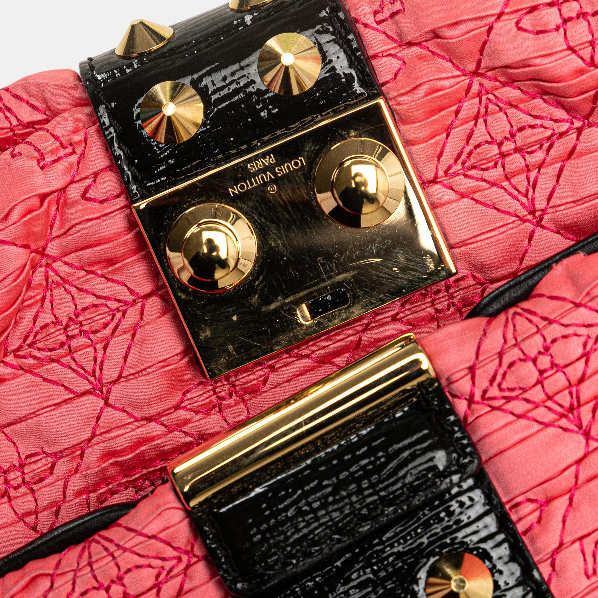Louis Vuitton Black/Pink Monogram Coquette Pochette 