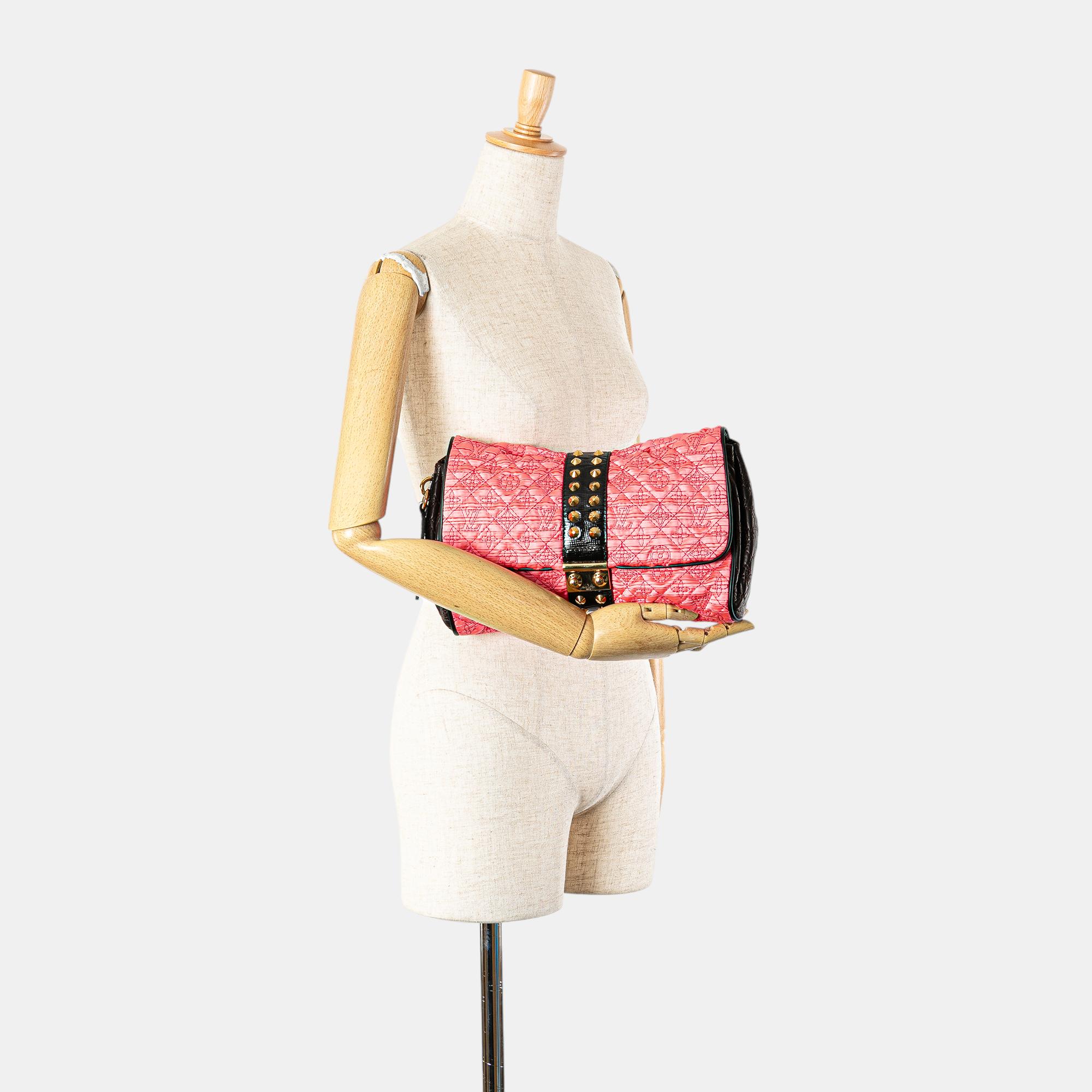 Louis Vuitton Black/Pink Monogram Coquette Pochette 
