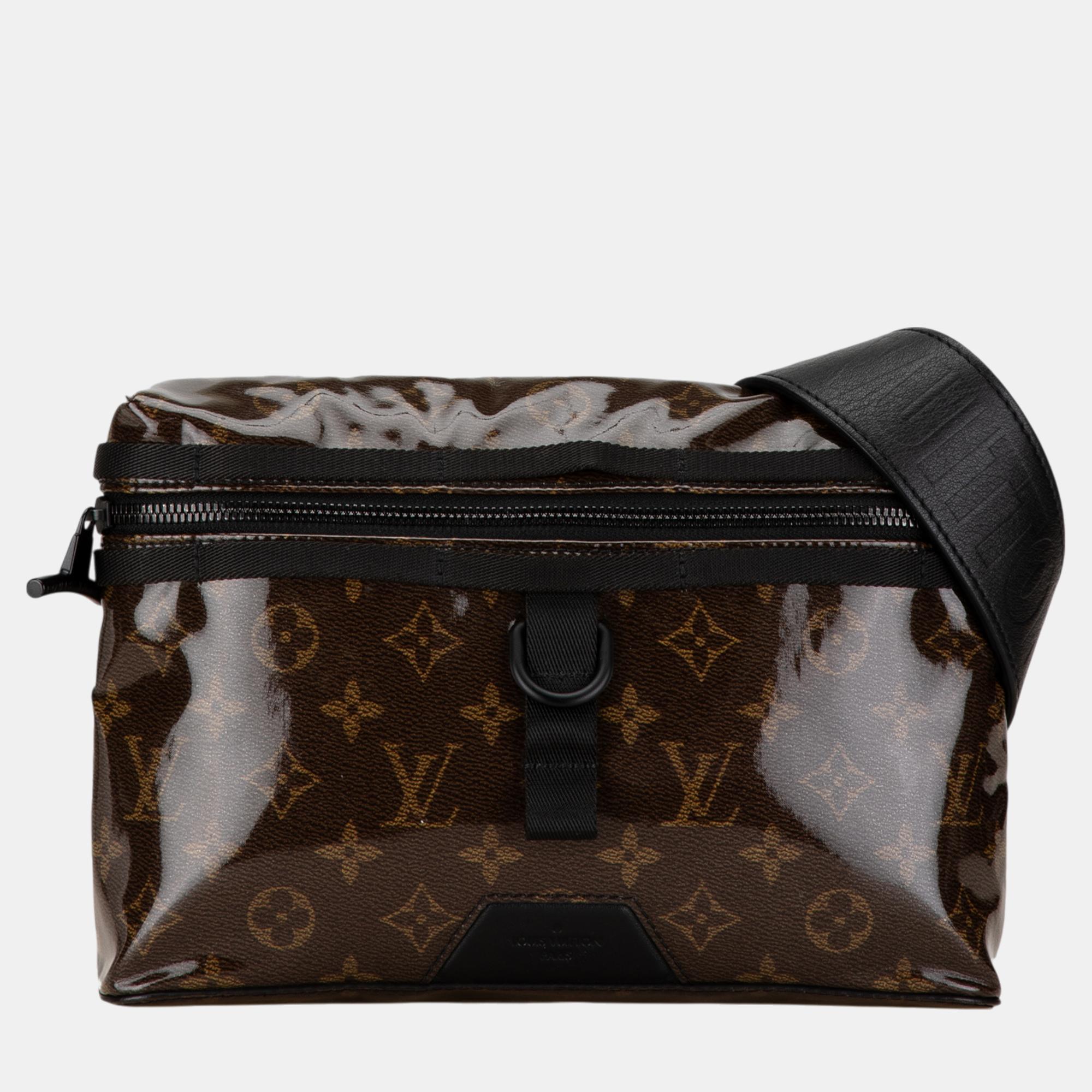 

Louis Vuitton Brown Monogram Glaze Messenger PM