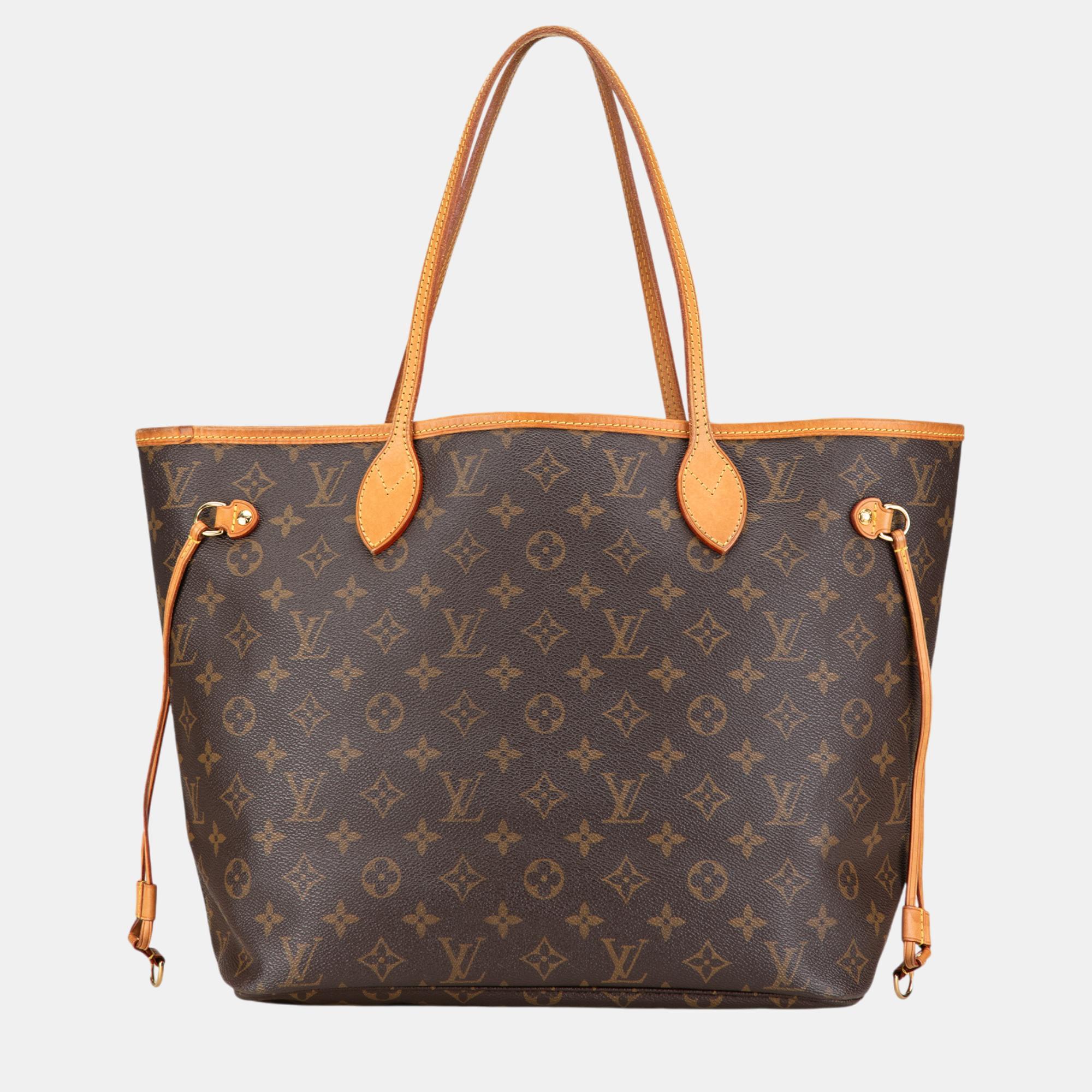 

Louis Vuitton Brown Monogram Neverfull MM