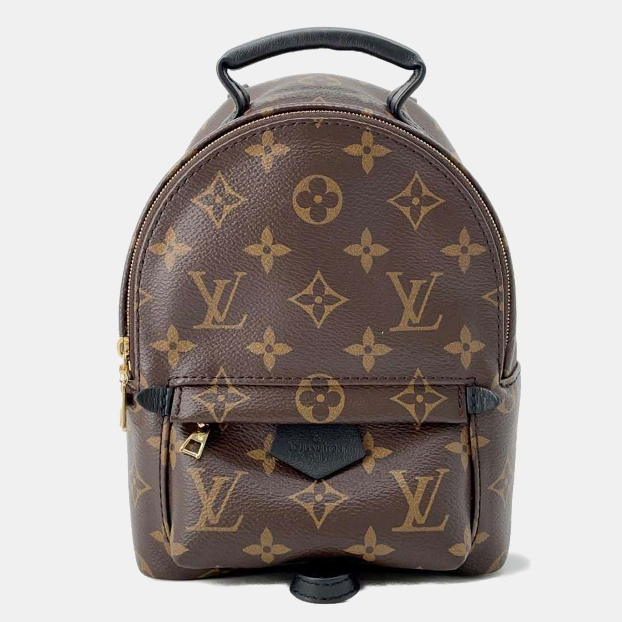 

Louis Vuitton Noir Monogram Palm Springs Backpack Size Mini, Brown