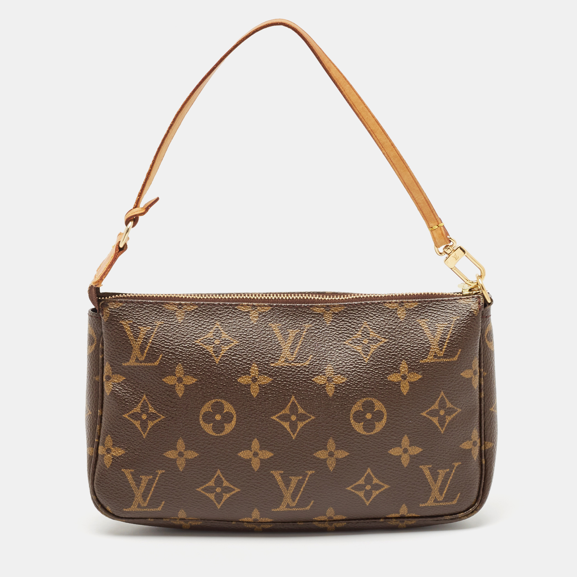 

Louis Vuitton Monogram Canvas Pochette Accessoires Bag, Brown