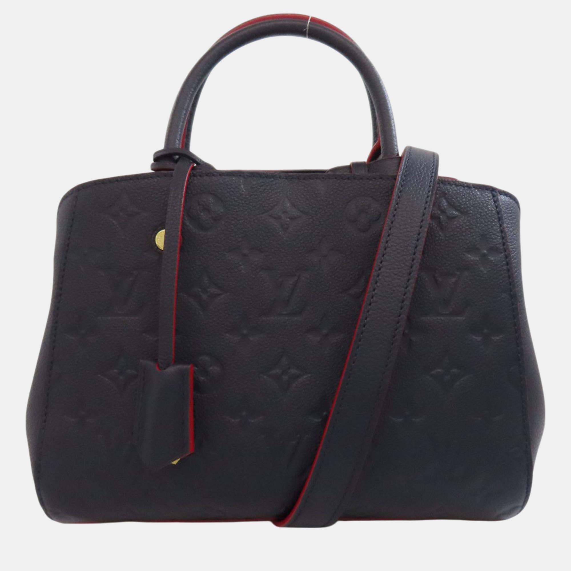 

Louis Vuitton Empreinte Montaigne Bb Handbag, Black