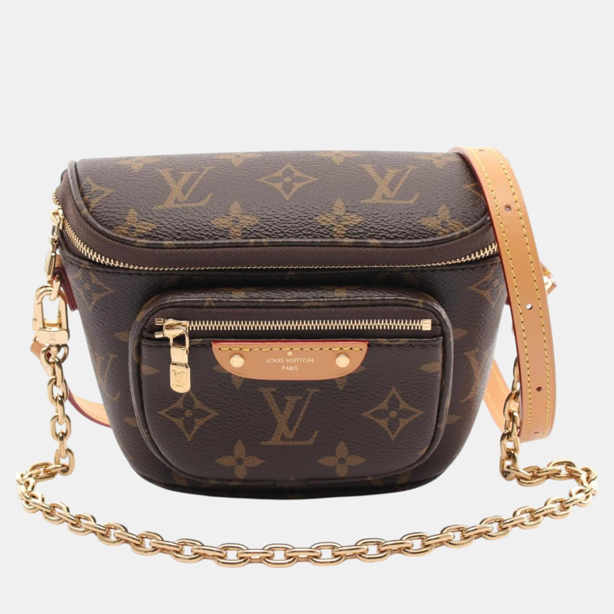 

Louis Vuitton Coated Canvas Leather Brown Monogram Shoulder Bag