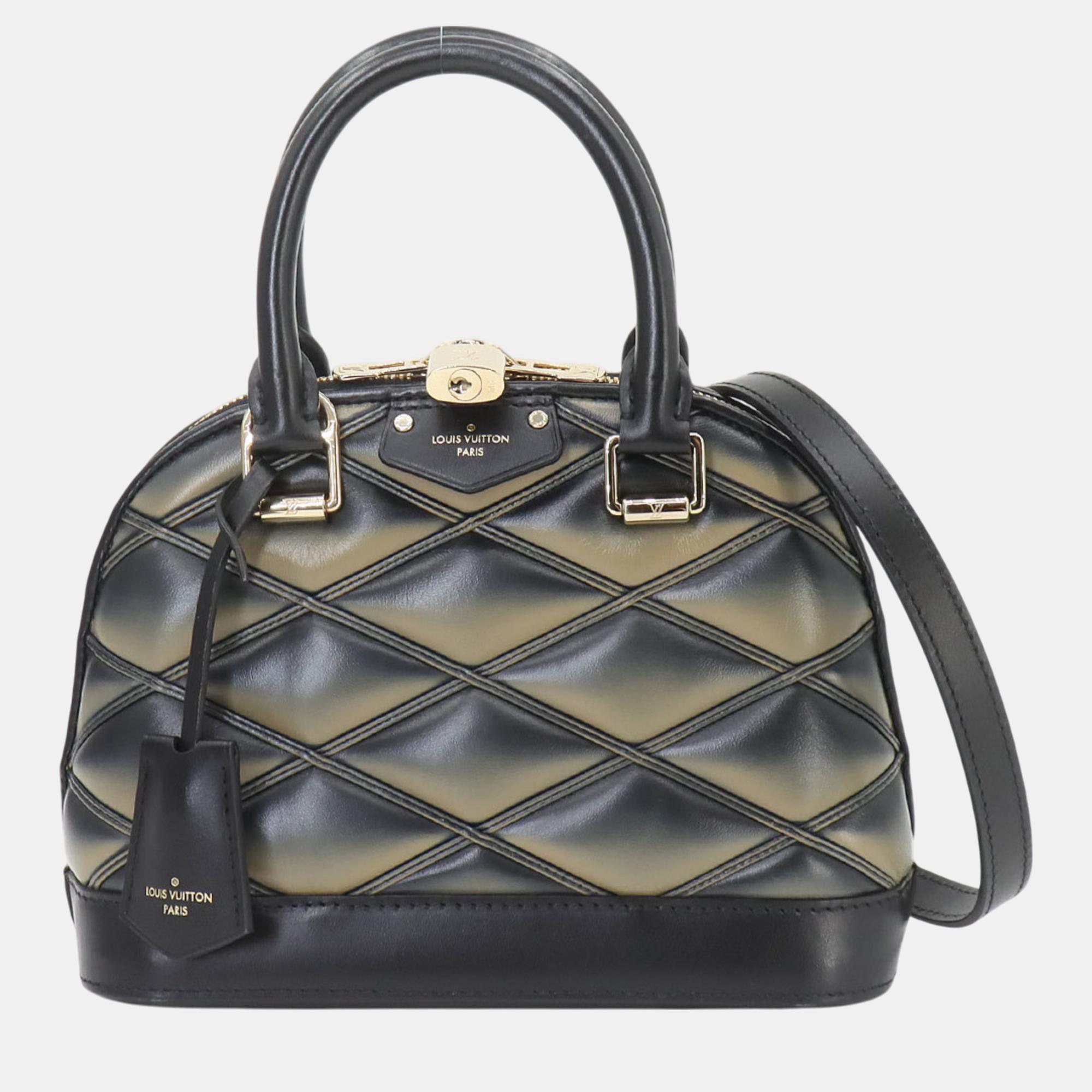 

Louis Vuitton Leather Black Maltage Alma Bb Shoulder Bag