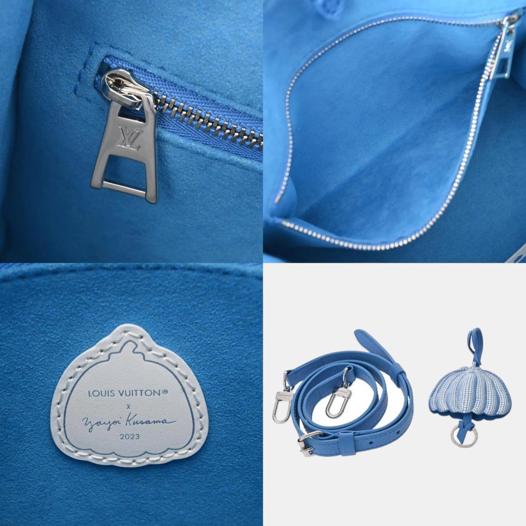 Louis Vuitton Blue/White Leather Monogram Empreinte On The Go PM Handbag 