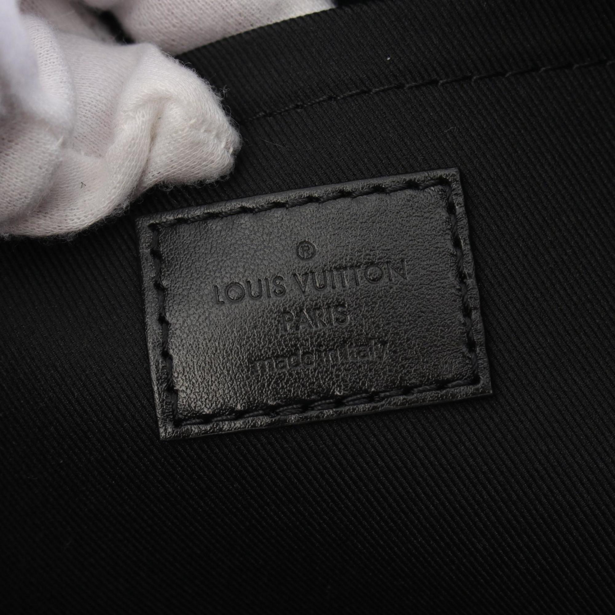 Louis Vuitton Brown Orange Coated Canvas Leather Monogram Macassar Soft Polochon Mm Handbag 