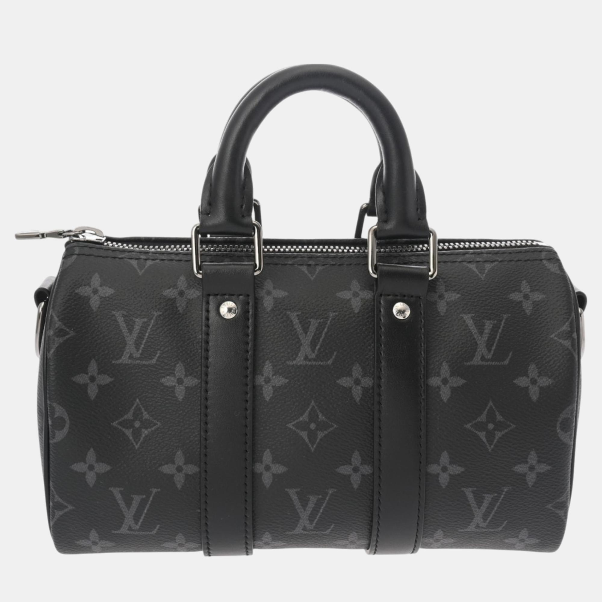 

Louis Vuitton Black Reverse Monogram Eclipse Keepall Bandouliere 25 Handbag