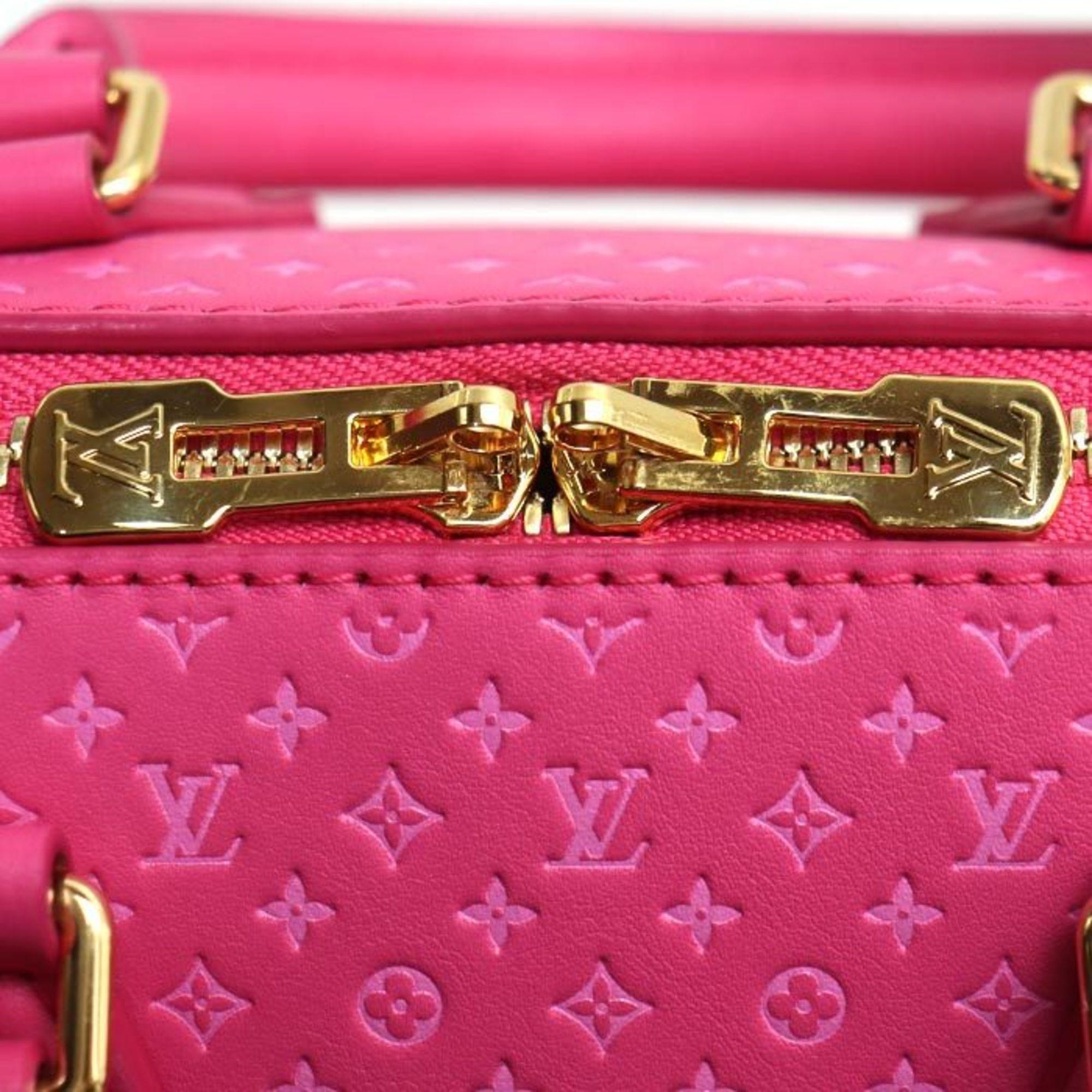 Louis Vuitton Nanogram Pink Speedy Bandouliere 20 Shoulder Bag 