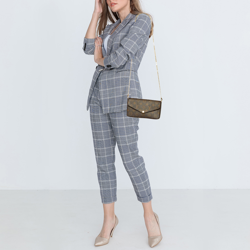 Louis Vuitton Monogram Canvas Pochette Felicie Bag 