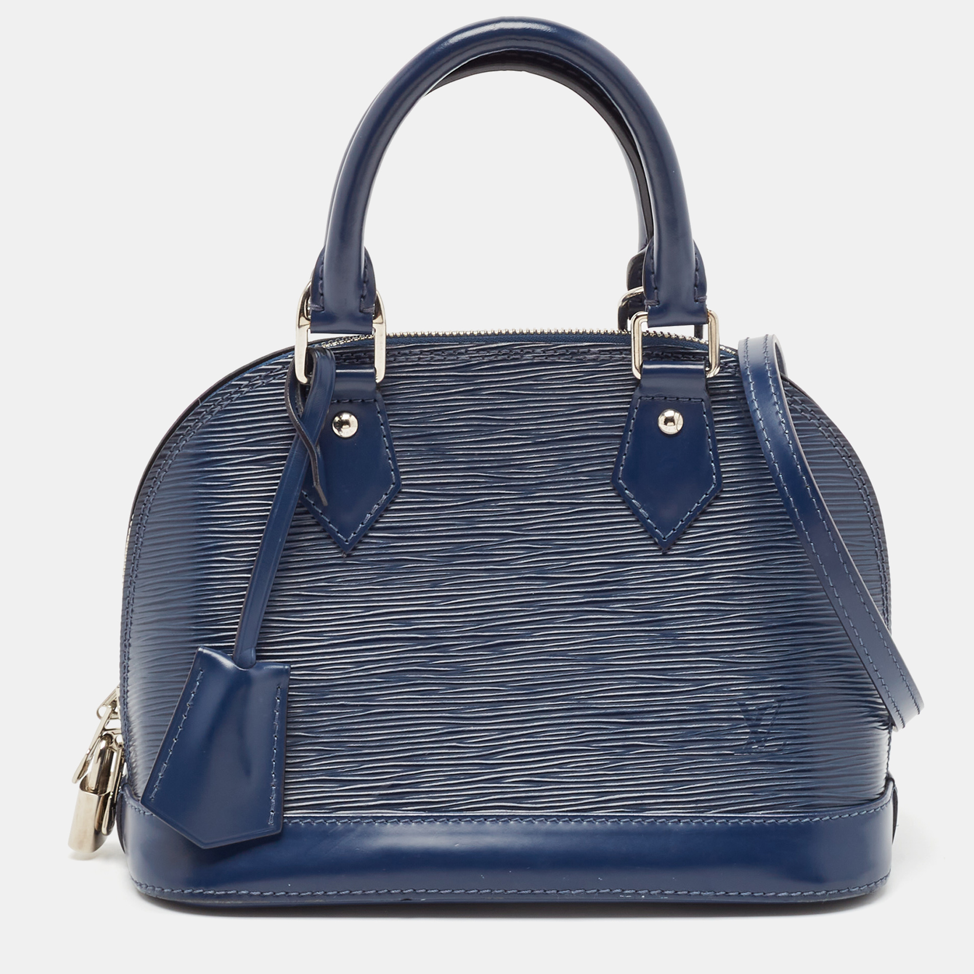 

Louis Vuitton Indigo Epi Leather Alma BB Bag, Blue