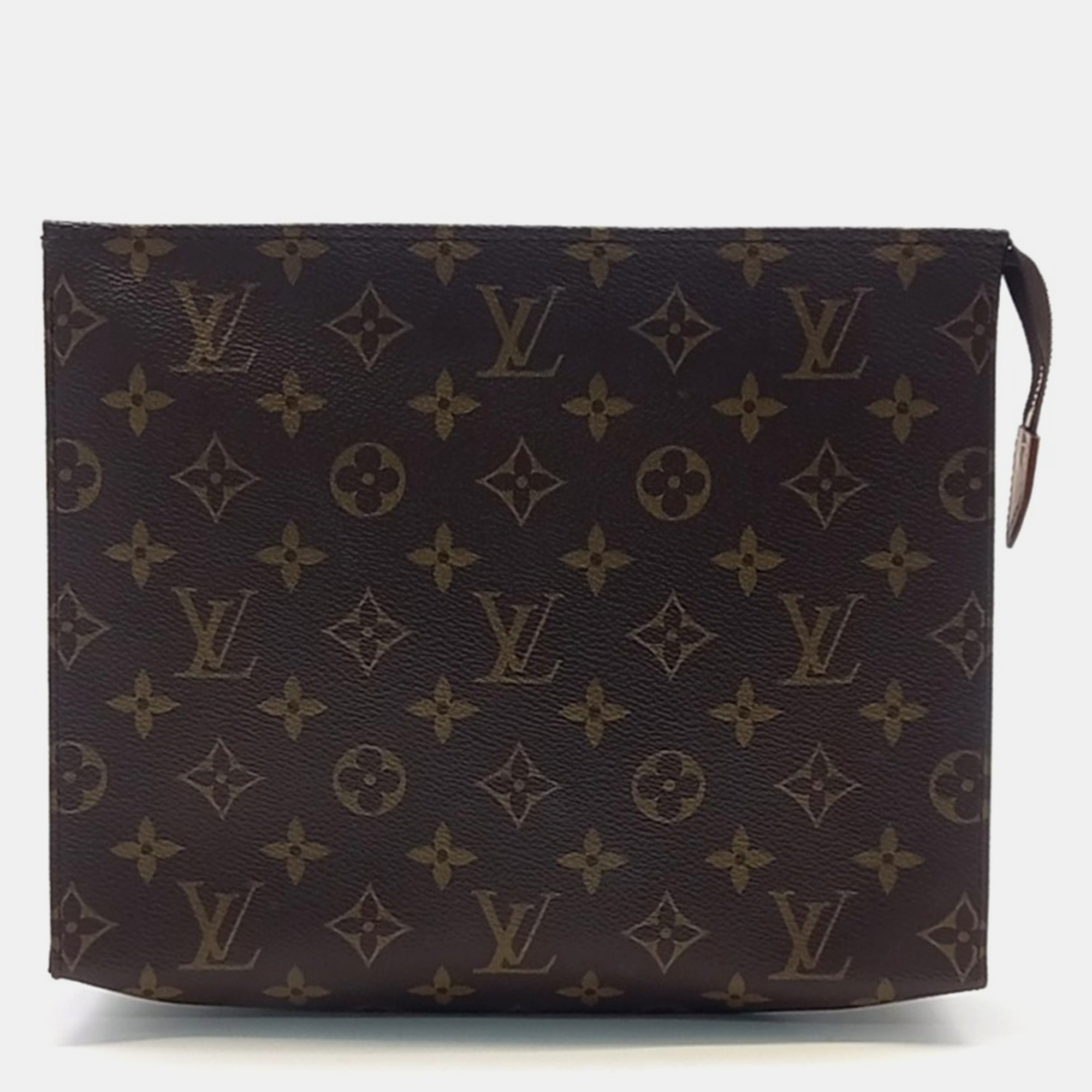 

Louis Vuitton Brown Coated Canvas Pochette Toilet 26 bag