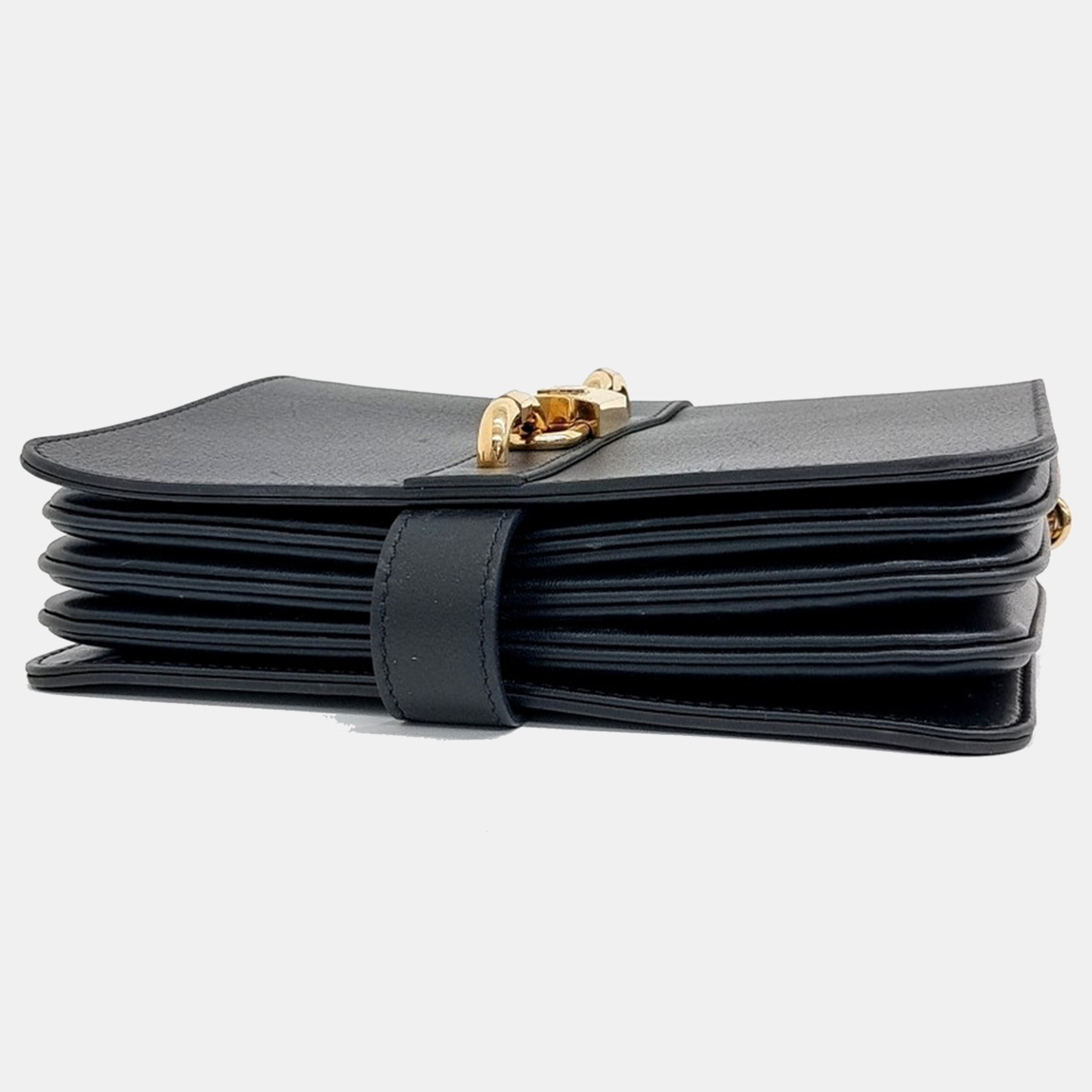 Louis Vuitton Black Leather Rendezvous Shoulder Bag 