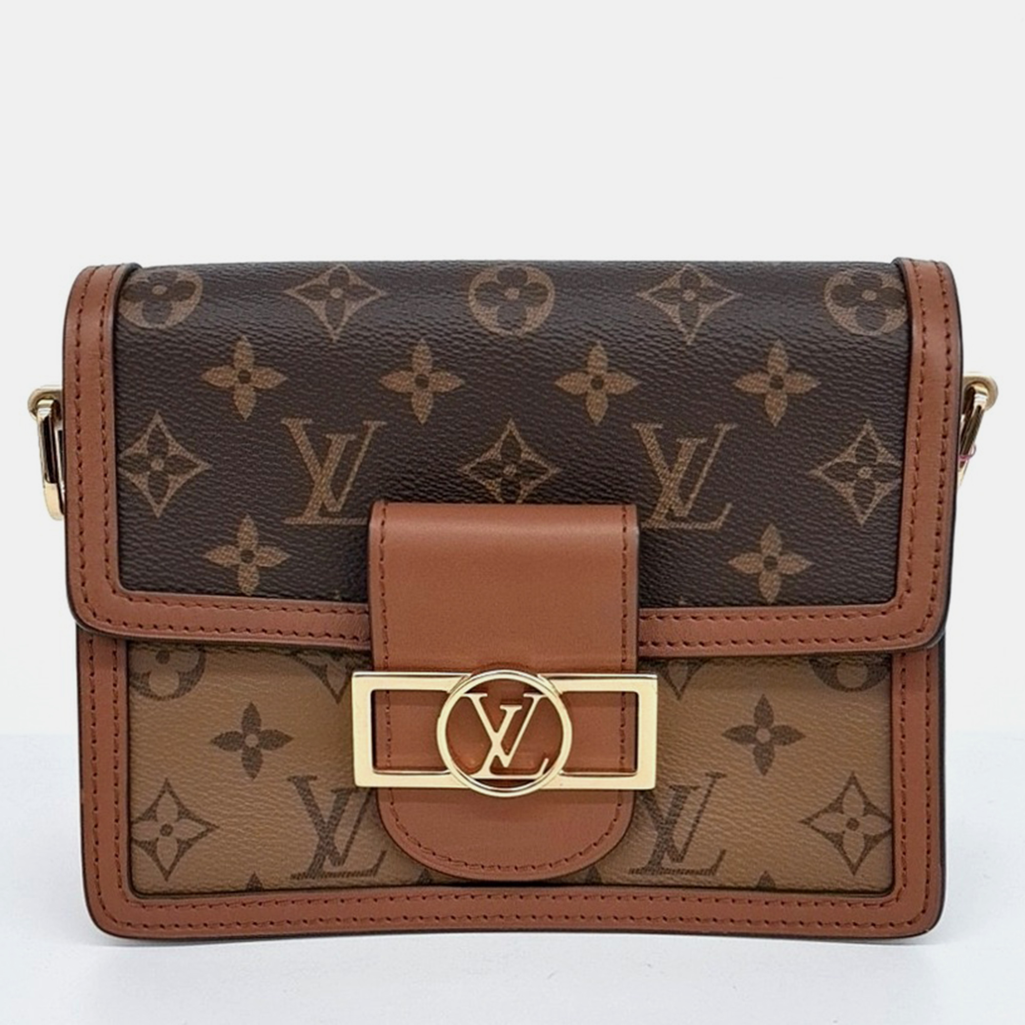 

Louis Vuitton Brown Canvas and Leather Mini Dauphine bag