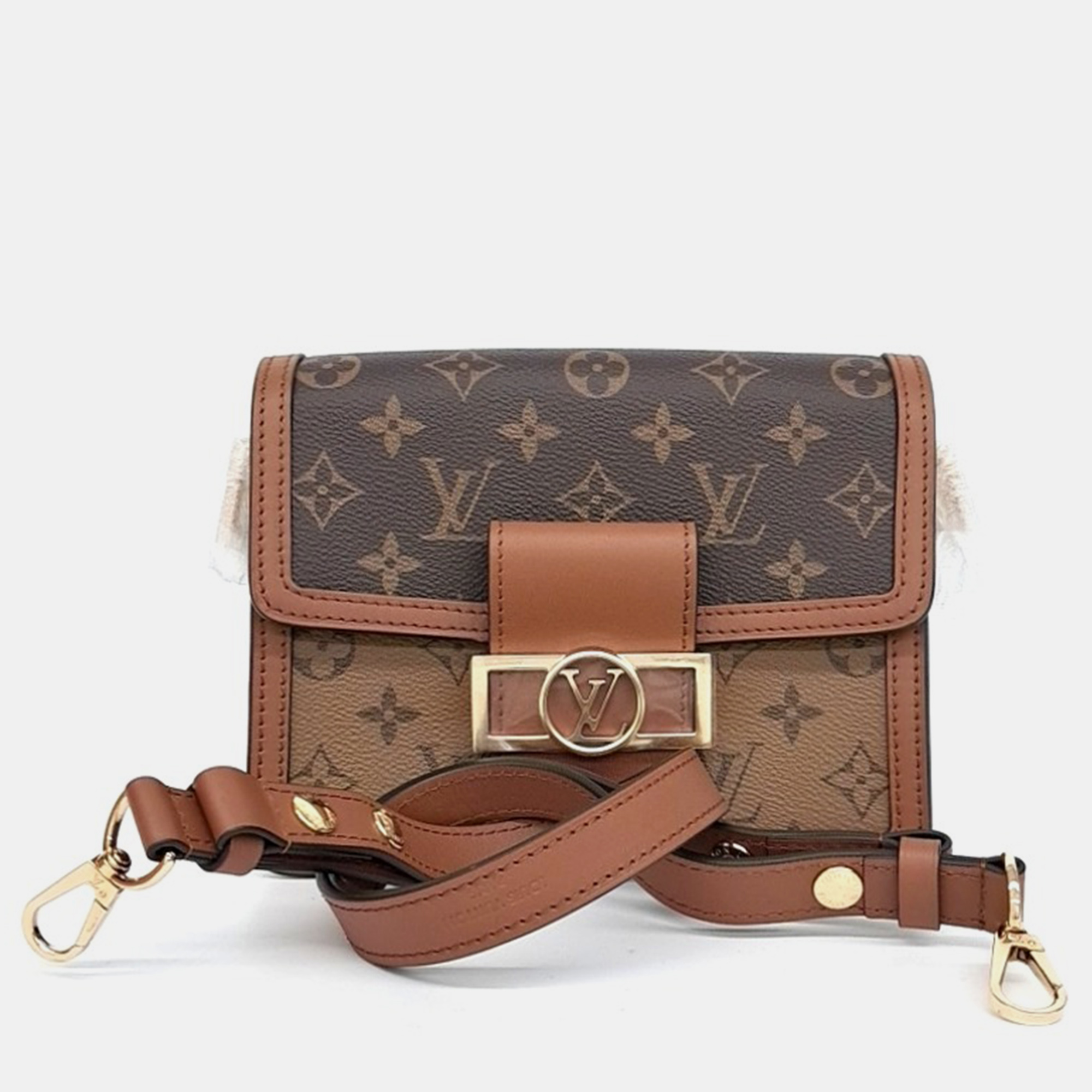 

Louis Vuitton Brown Coated Canvas Mini Dauphin Bag