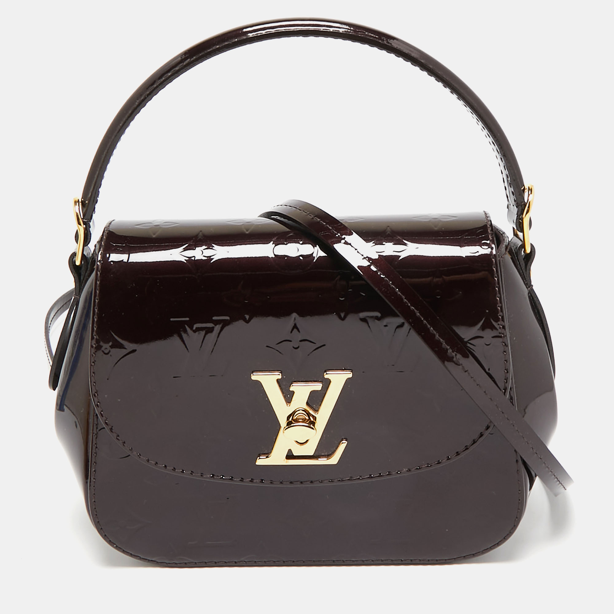 

Louis Vuitton Amarante Monogram Vernis Pasadena Bag, Burgundy