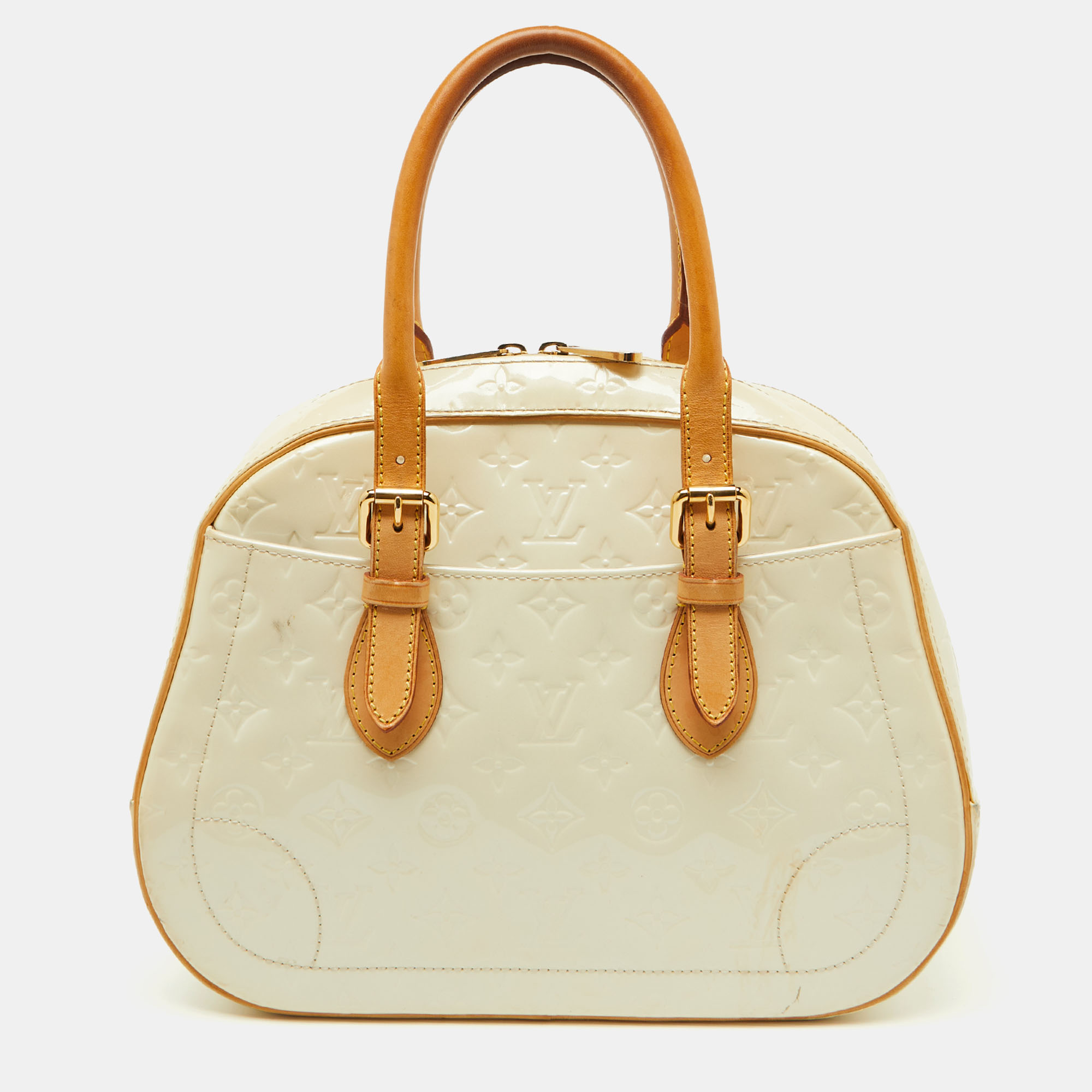 

Louis Vuitton Perle Monogram Vernis Summit Drive Bag, Cream