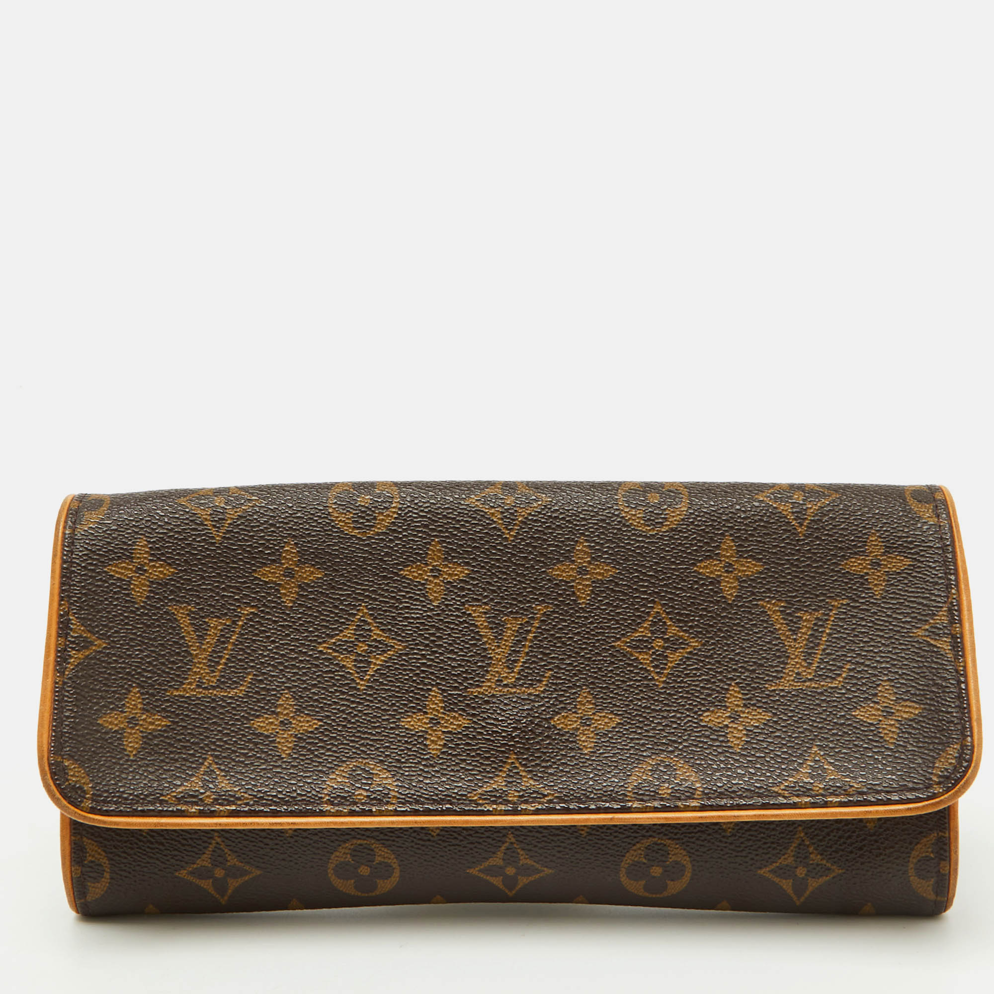 

Louis Vuitton Monogram Canvas Twin Pochette GM Bag, Brown